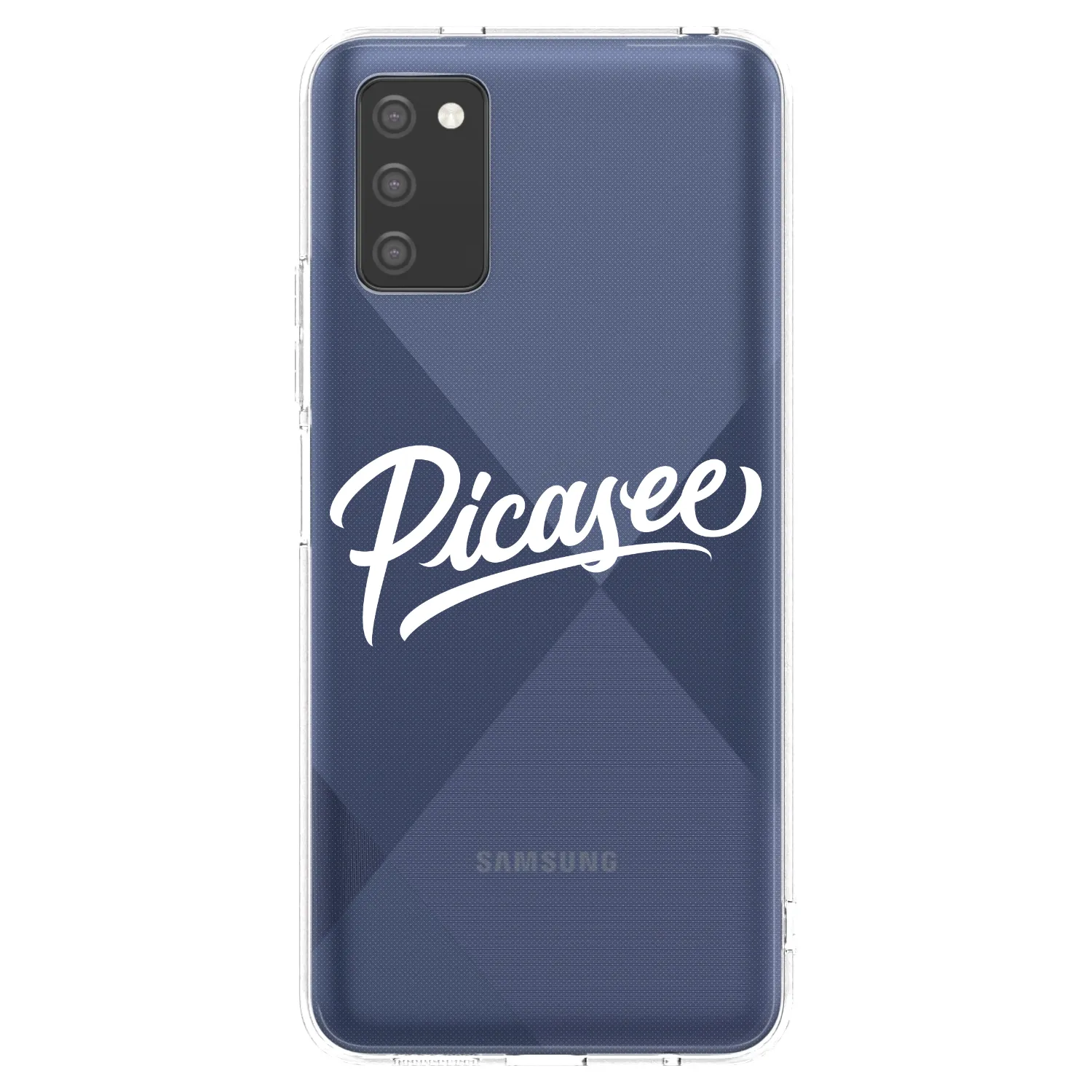 Picasee átlátszó szilikon tok az alábbi mobiltelefonokra Samsung Galaxy A02s A025G - Picasee - old logo - white
