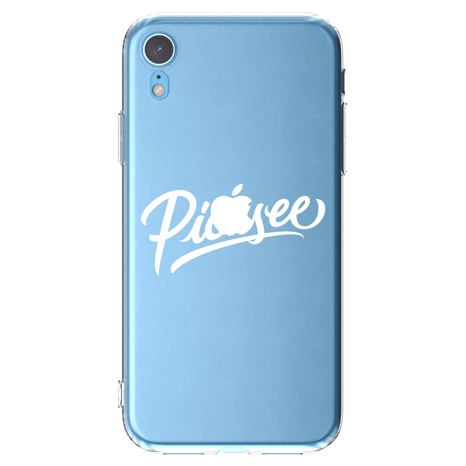 Picasee átlátszó szilikon tok az alábbi mobiltelefonokra Apple iPhone XR - Picasee - old logo - white