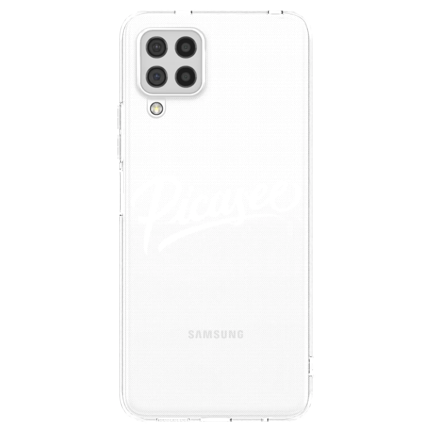 Picasee átlátszó szilikon tok az alábbi mobiltelefonokra Samsung Galaxy A22 A225F 4G - Picasee - old logo - white