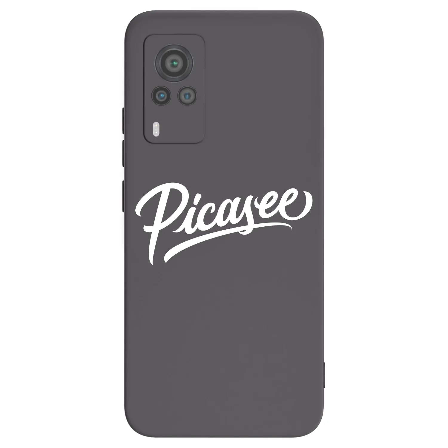 Picasee fekete szilikon tok az alábbi mobiltelefonokra Vivo X60 Pro 5G - Picasee - old logo - white