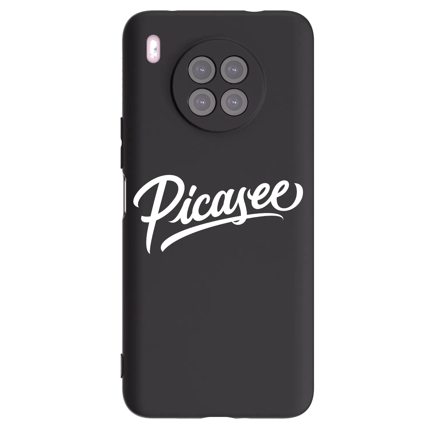 Picasee fekete szilikon tok az alábbi mobiltelefonokra Huawei Nova 8i - Picasee - old logo - white