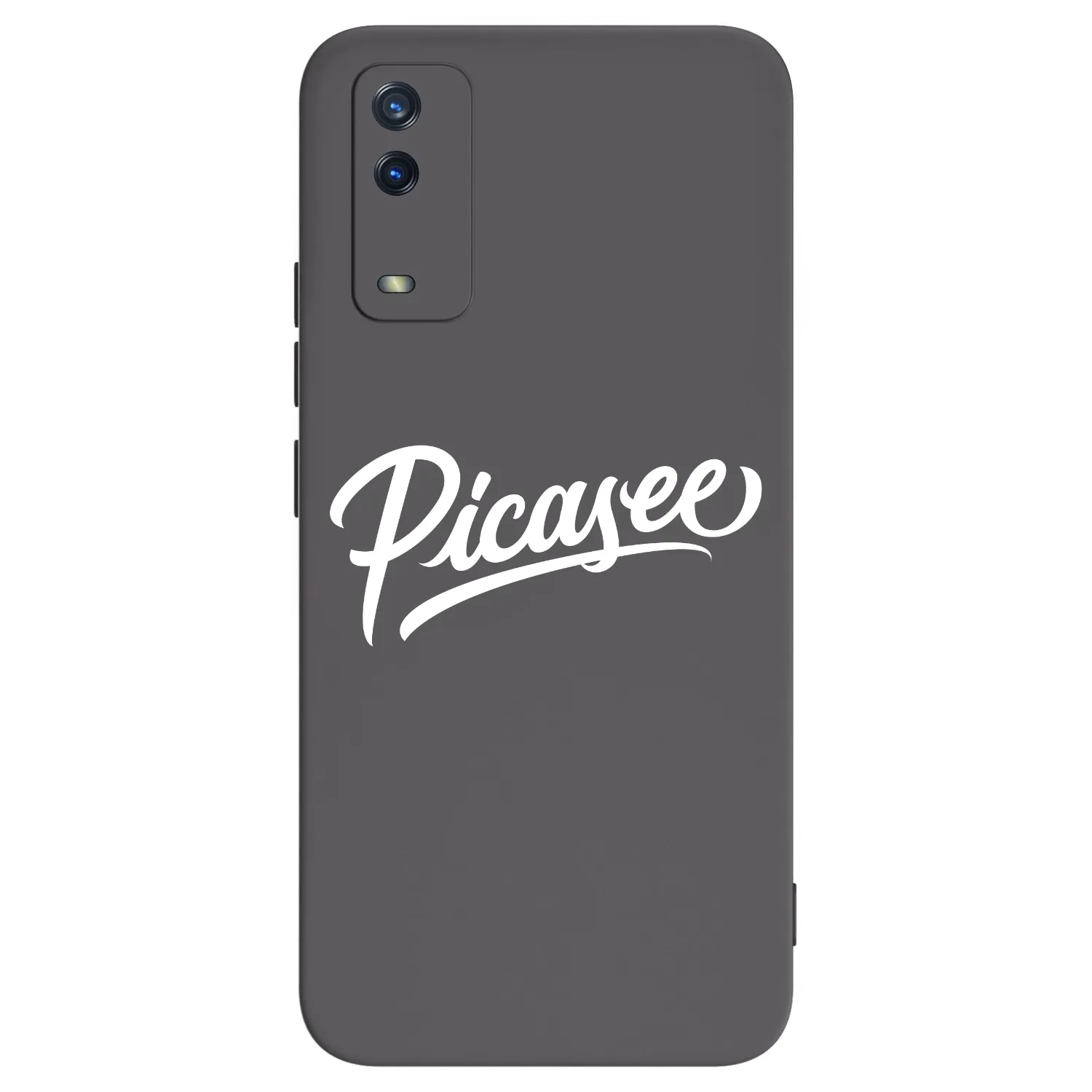 Picasee fekete szilikon tok az alábbi mobiltelefonokra Vivo Y11s - Picasee - old logo - white