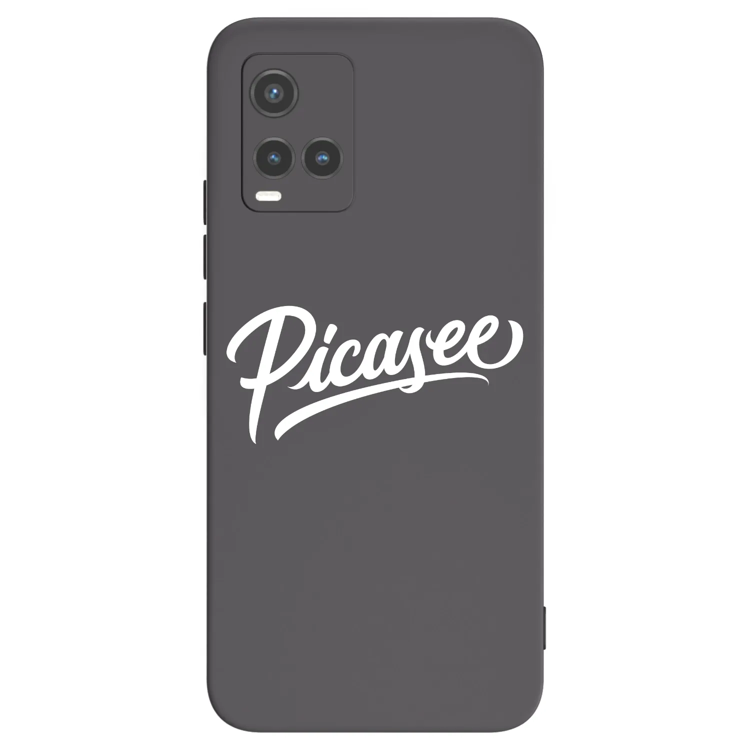 Picasee fekete szilikon tok az alábbi mobiltelefonokra Vivo Y33s - Picasee - old logo - white