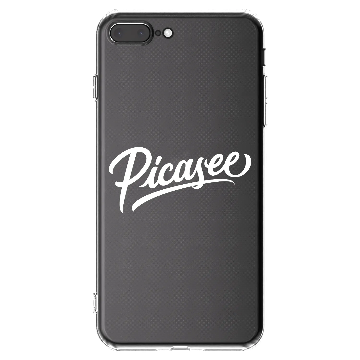 Picasee átlátszó szilikon tok az alábbi mobiltelefonokra Apple iPhone 7 Plus - Picasee - old logo - white