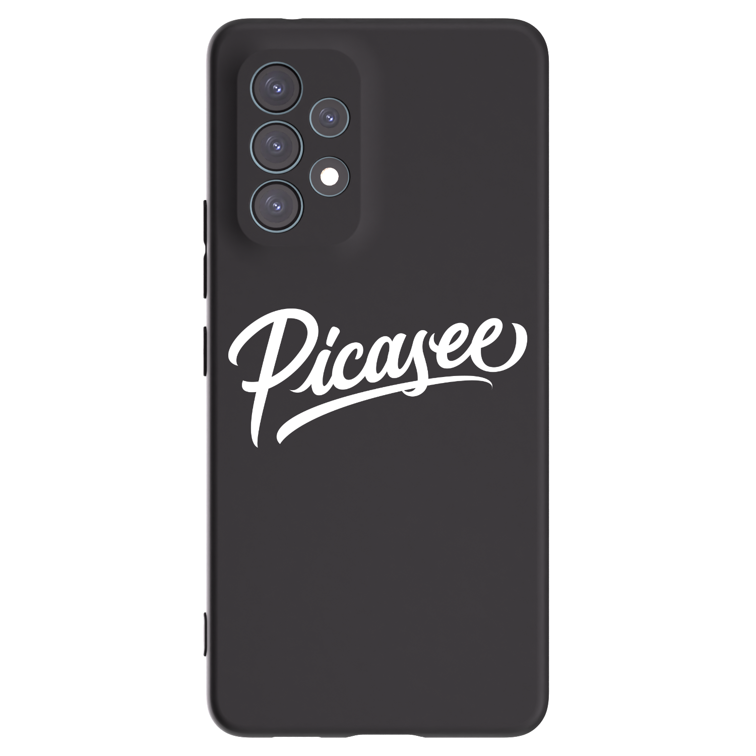 Picasee fekete szilikon tok az alábbi mobiltelefonokra Samsung Galaxy A53 5G A536 - Picasee - old logo - white