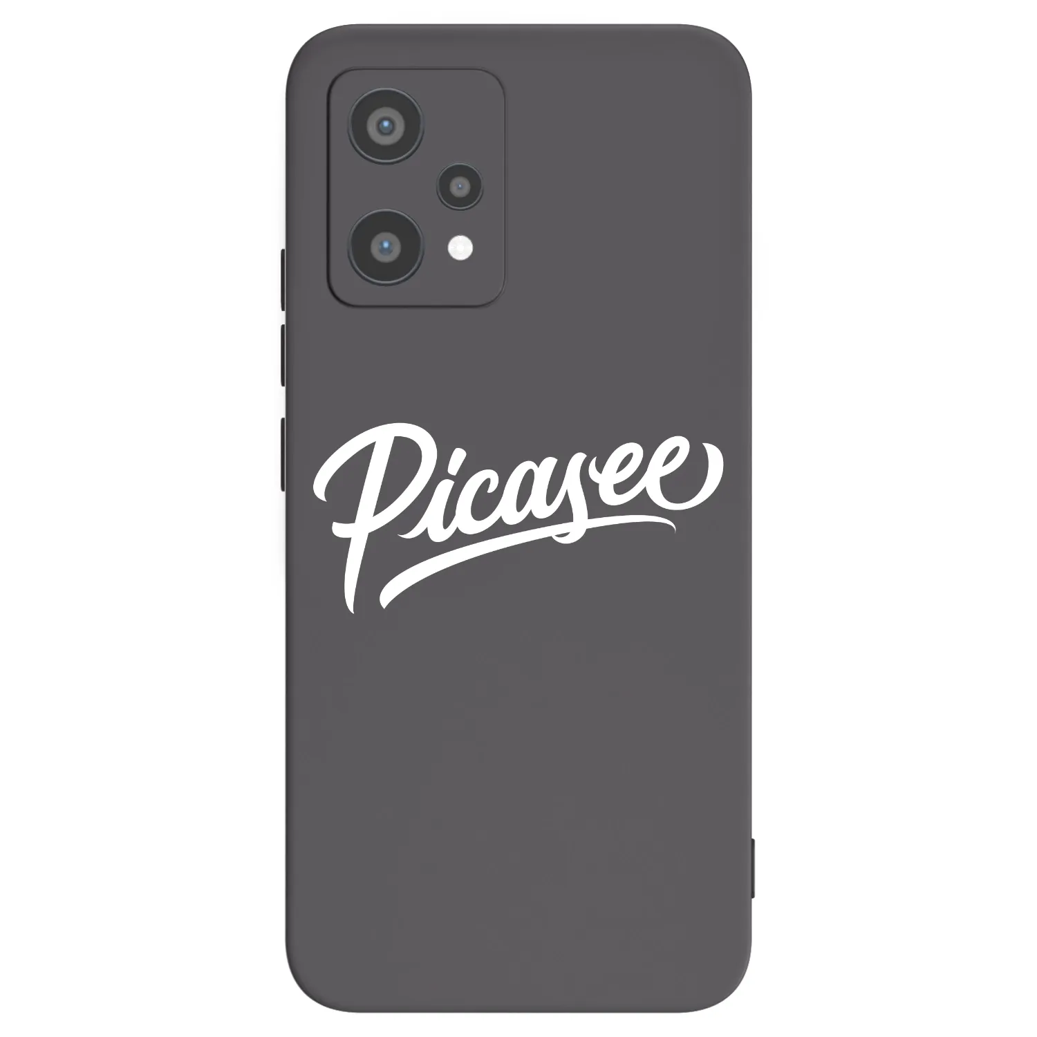 Picasee fekete szilikon tok az alábbi mobiltelefonokra Realme 9 Pro 5G - Picasee - old logo - white