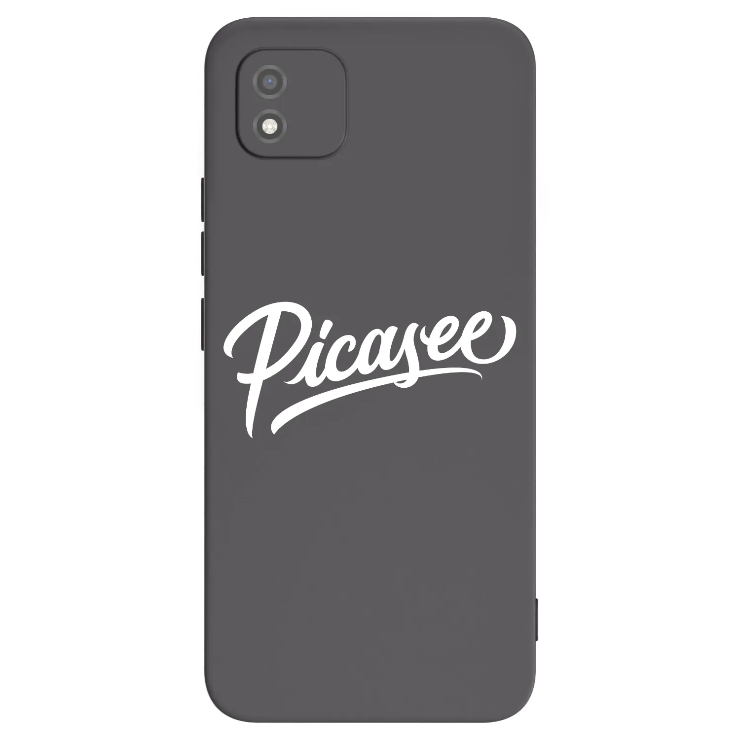 Picasee fekete szilikon tok az alábbi mobiltelefonokra Realme C11 (2021) - Picasee - old logo - white