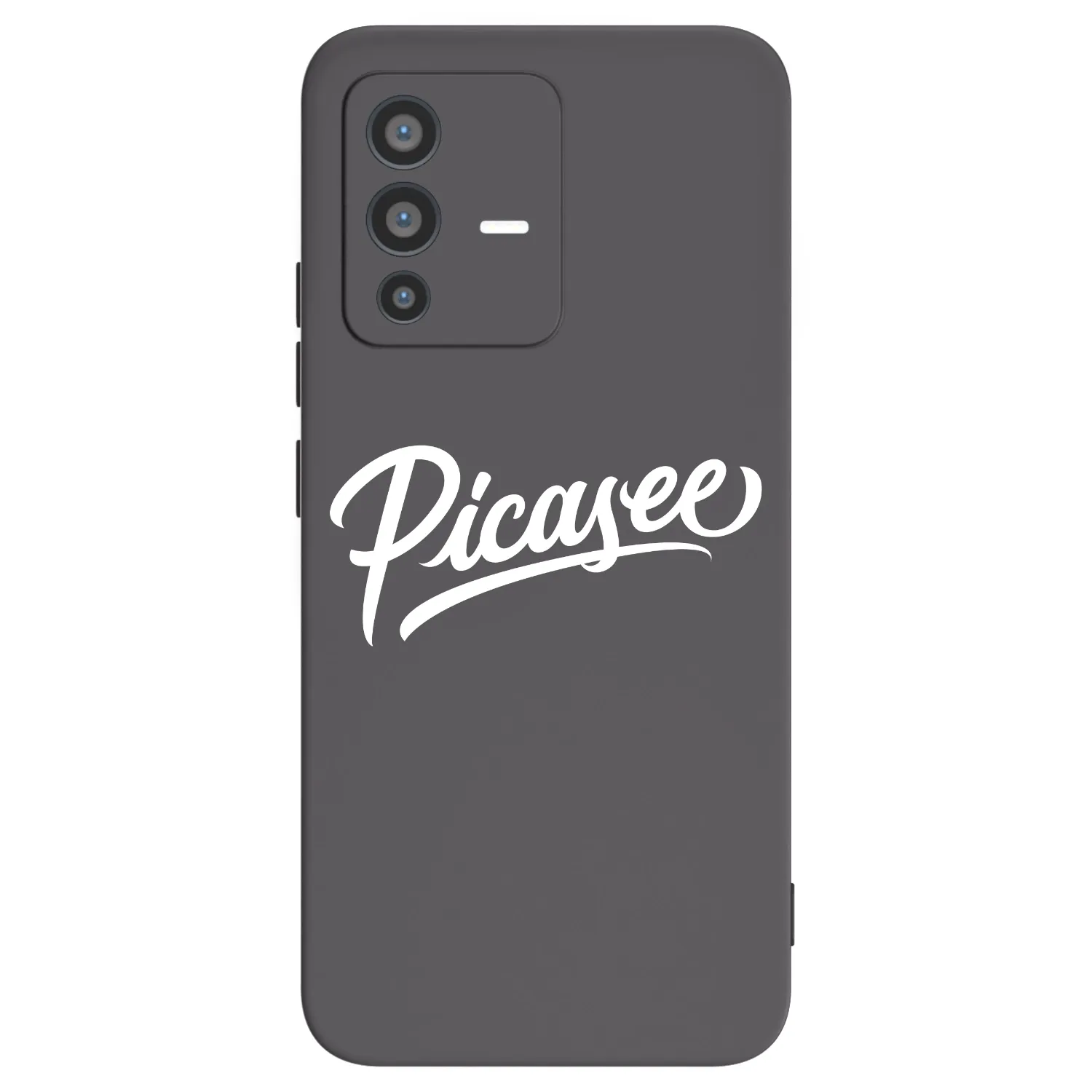 Picasee fekete szilikon tok az alábbi mobiltelefonokra Vivo V23 5G - Picasee - old logo - white