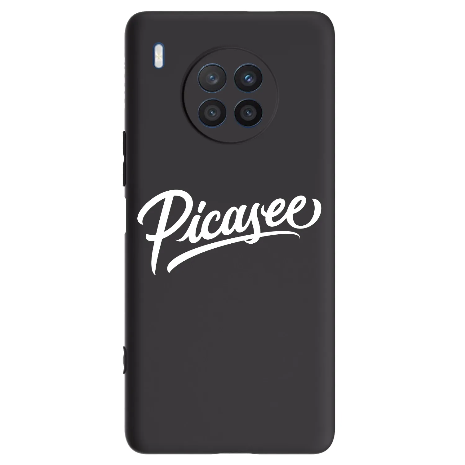 Picasee fekete szilikon tok az alábbi mobiltelefonokra Honor 50 Lite - Picasee - old logo - white