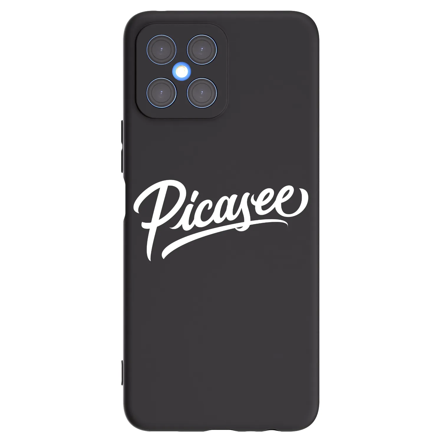 Picasee fekete szilikon tok az alábbi mobiltelefonokra Honor X8 4G - Picasee - old logo - white