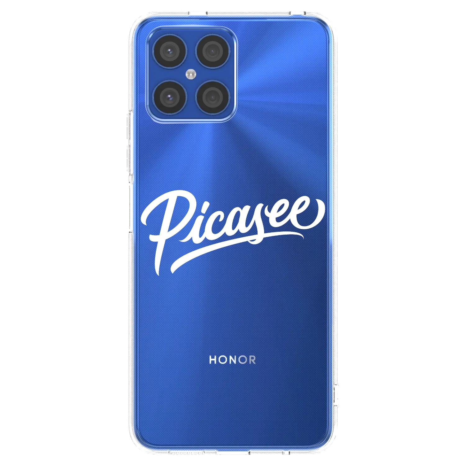Picasee átlátszó szilikon tok az alábbi mobiltelefonokra Honor X8 4G - Picasee - old logo - white