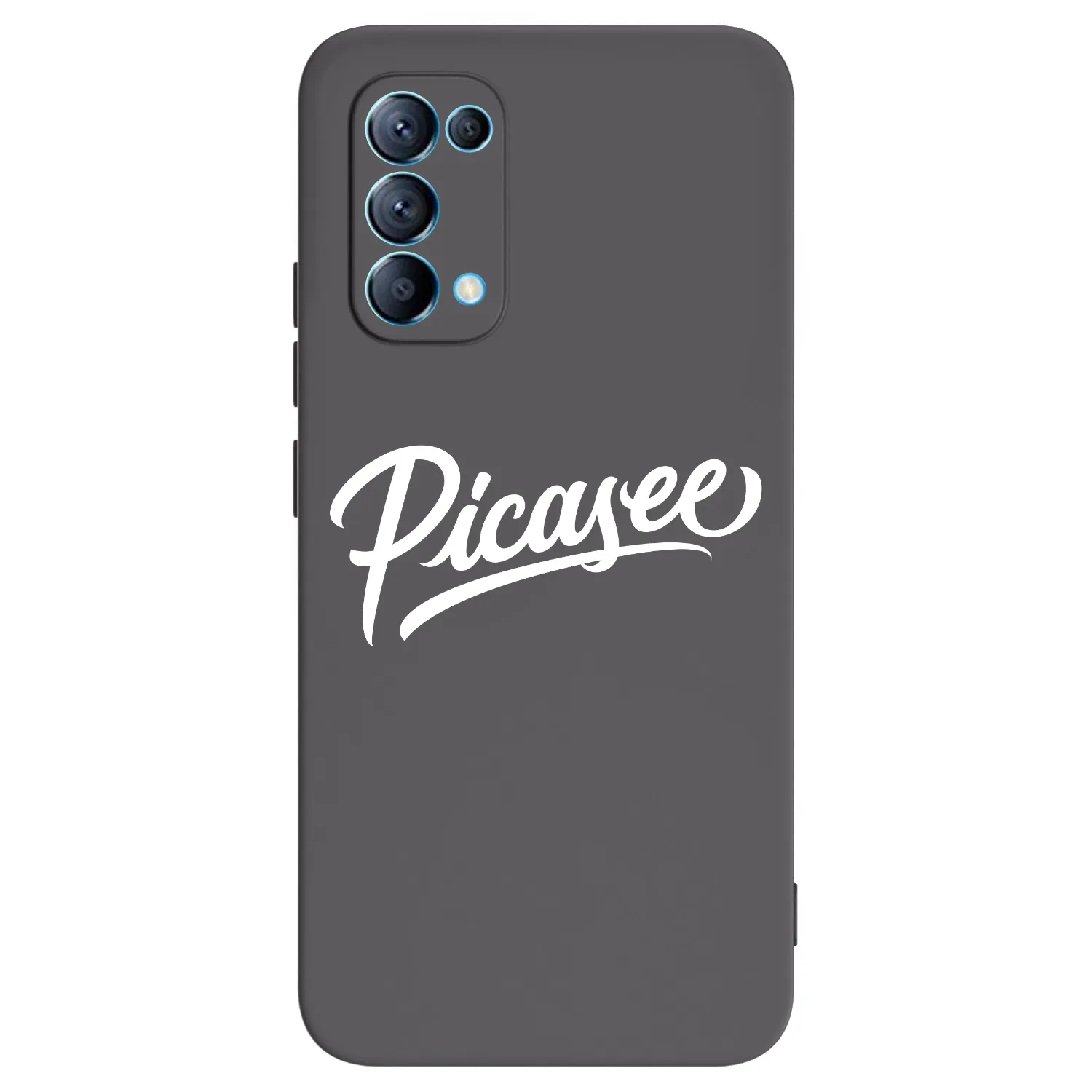 Picasee fekete szilikon tok az alábbi mobiltelefonokra OPPO Reno 5 5G - Picasee - old logo - white