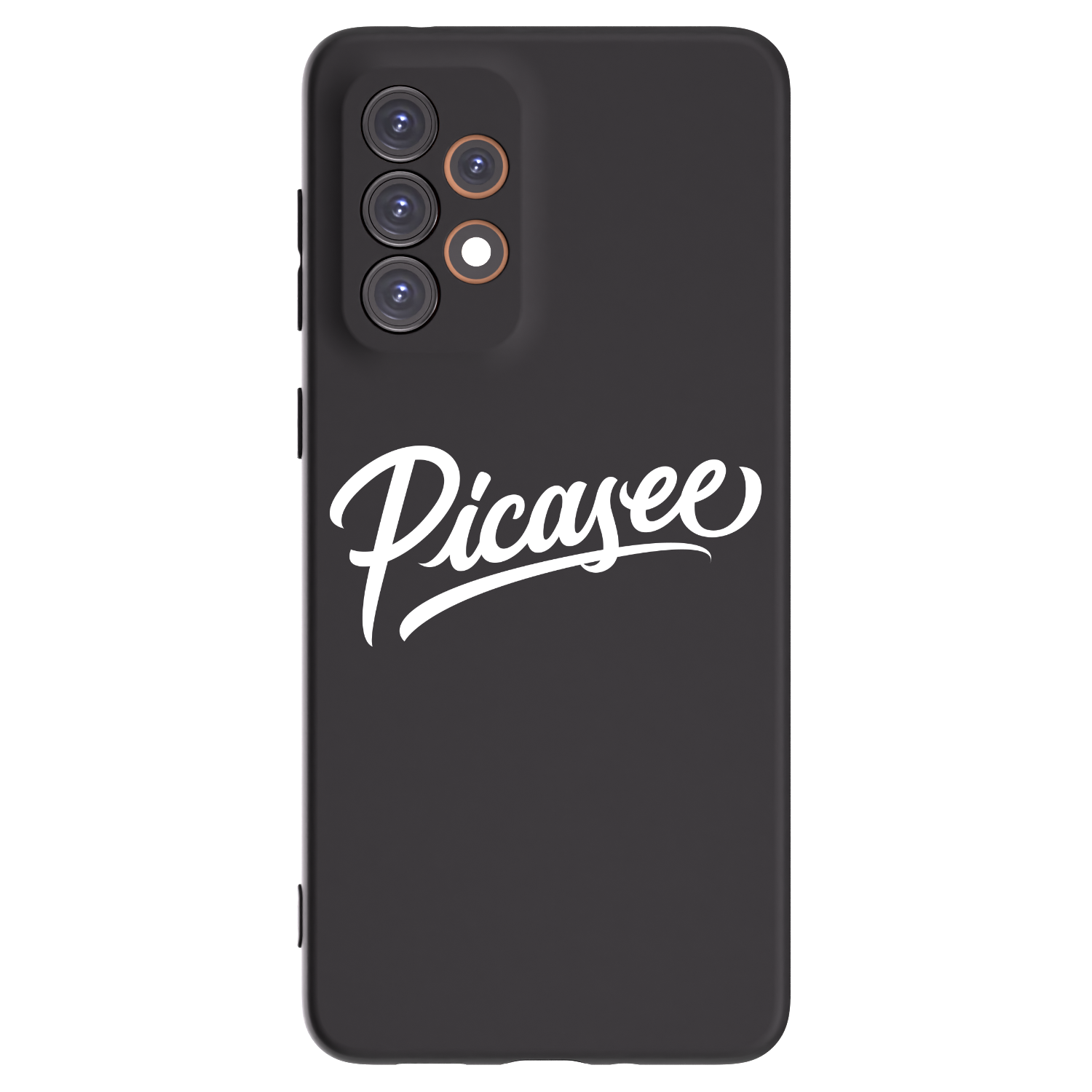 Picasee fekete szilikon tok az alábbi mobiltelefonokra Samsung Galaxy A33 5G A336 - Picasee - old logo - white