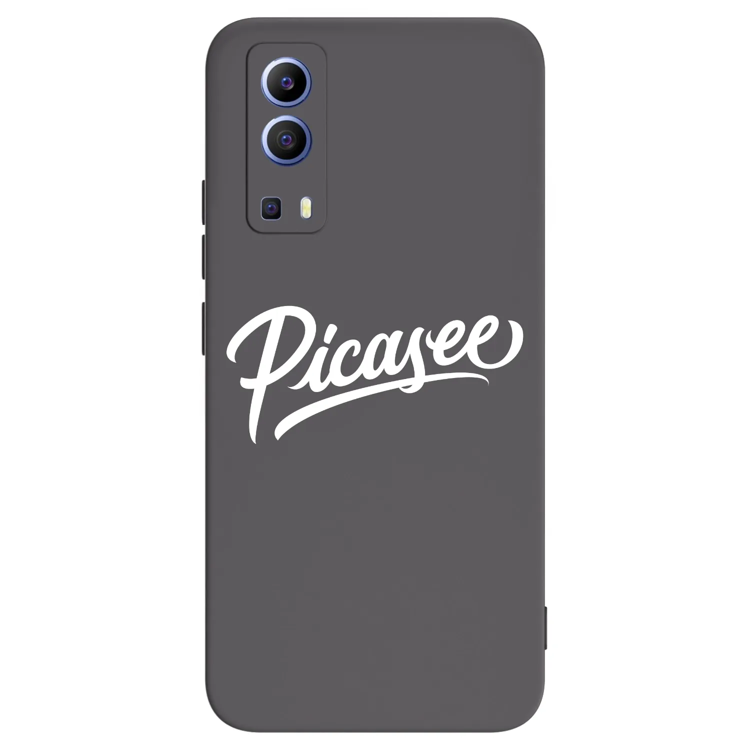 Picasee fekete szilikon tok az alábbi mobiltelefonokra Vivo Y52 5G - Picasee - old logo - white