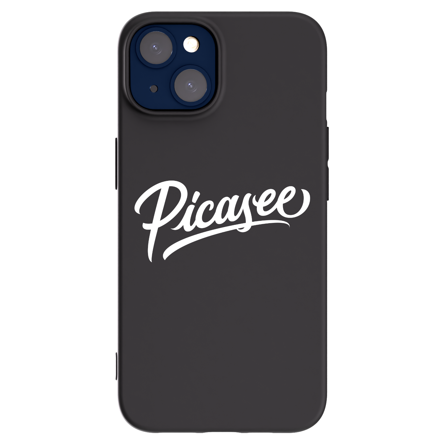 Picasee fekete szilikon tok az alábbi mobiltelefonokra Apple iPhone 14 - Picasee - old logo - white