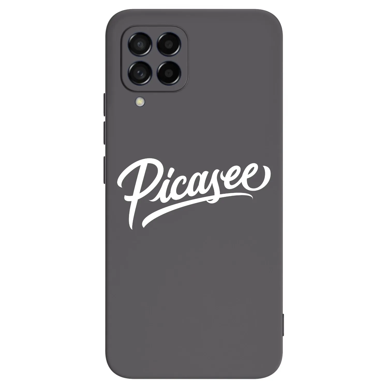 Picasee fekete szilikon tok az alábbi mobiltelefonokra Samsung Galaxy M53 5G - Picasee - old logo - white