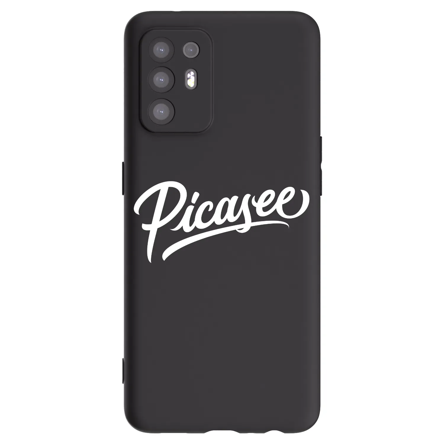 Picasee fekete szilikon tok az alábbi mobiltelefonokra OPPO A94 5G - Picasee - old logo - white