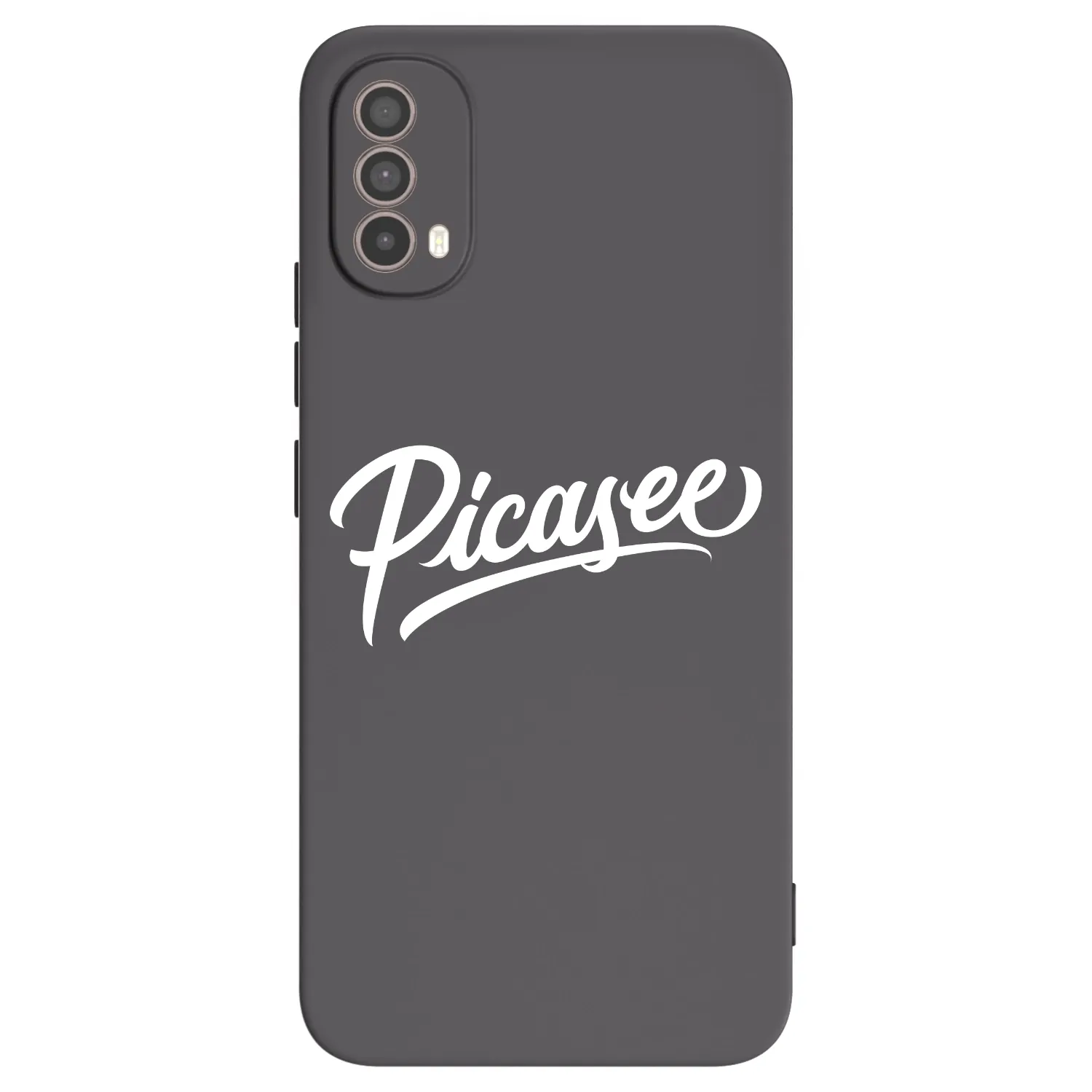 Picasee fekete szilikon tok az alábbi mobiltelefonokra Motorola Moto E40 - Picasee - old logo - white