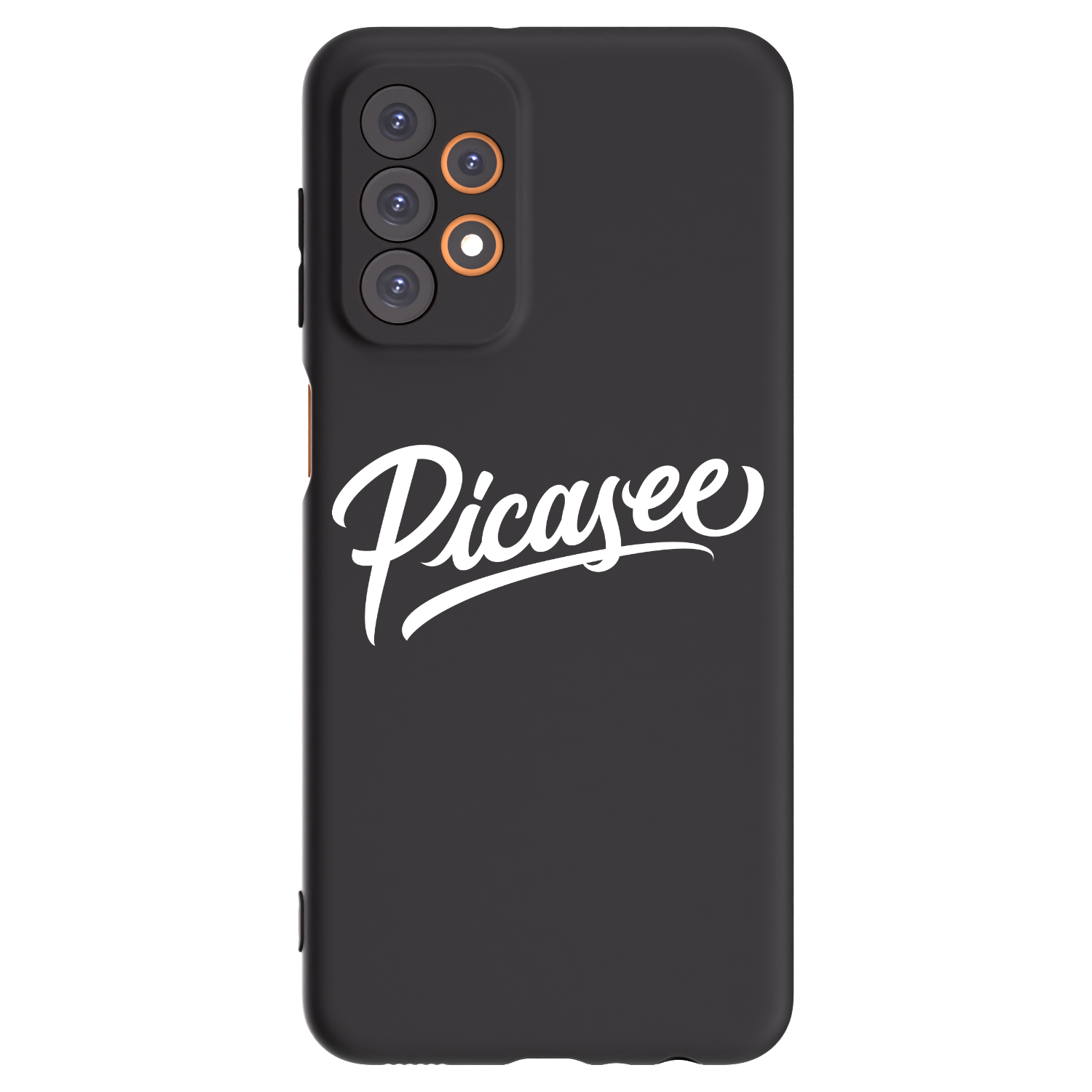 Picasee fekete szilikon tok az alábbi mobiltelefonokra Samsung Galaxy A23 A236B 5G - Picasee - old logo - white