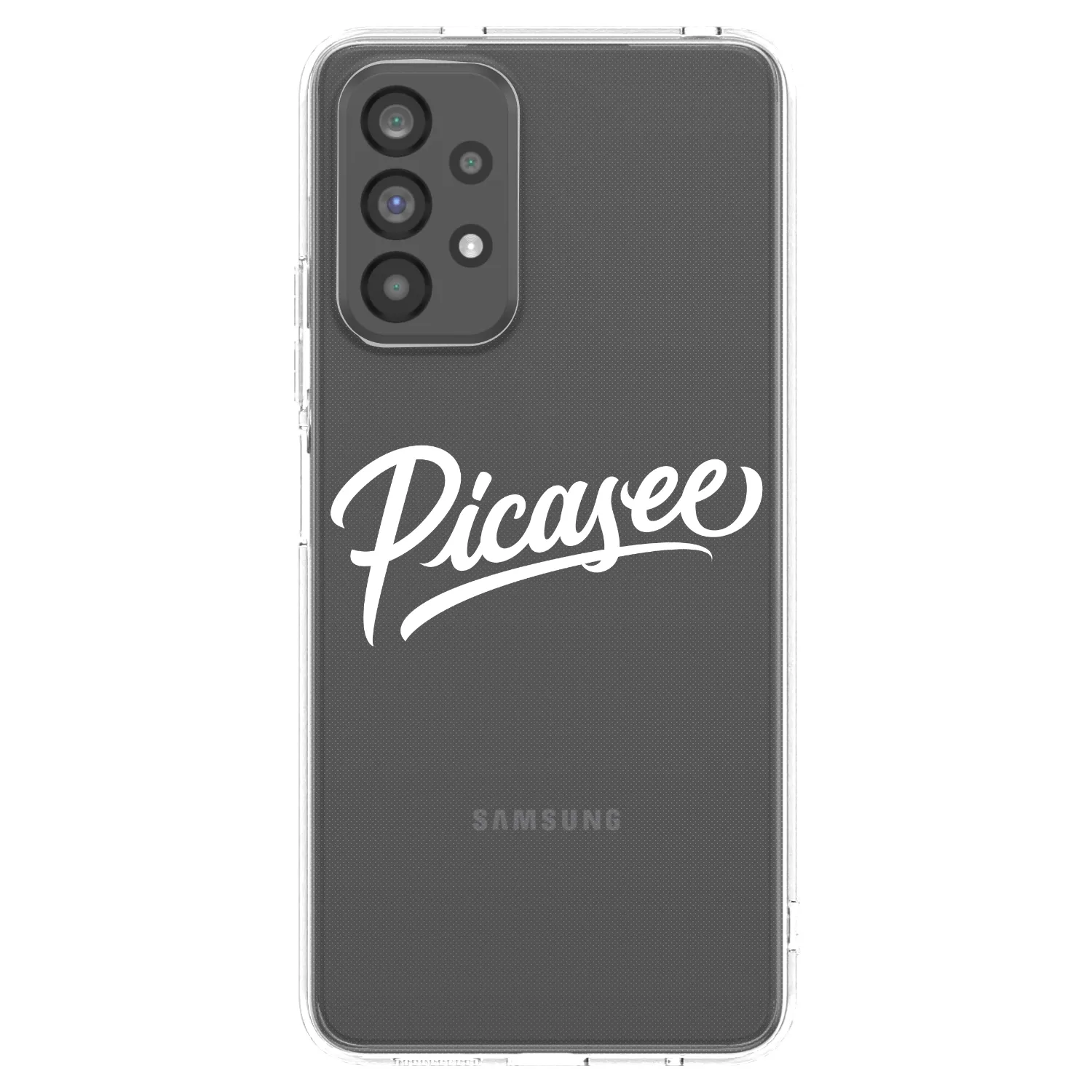 Picasee átlátszó szilikon tok az alábbi mobiltelefonokra Samsung Galaxy A73 5G - Picasee - old logo - white
