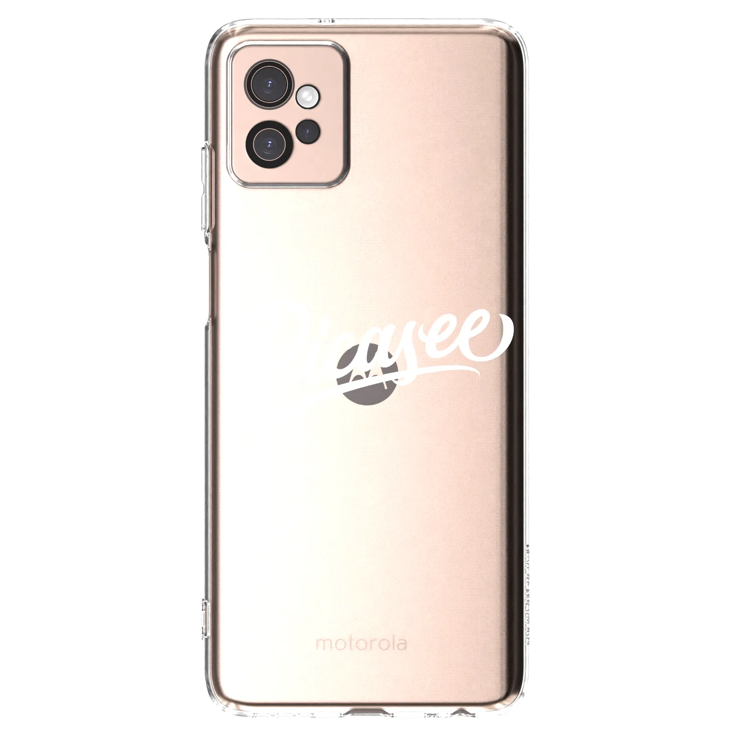 Picasee átlátszó szilikon tok az alábbi mobiltelefonokra Motorola Moto G32 - Picasee - old logo - white