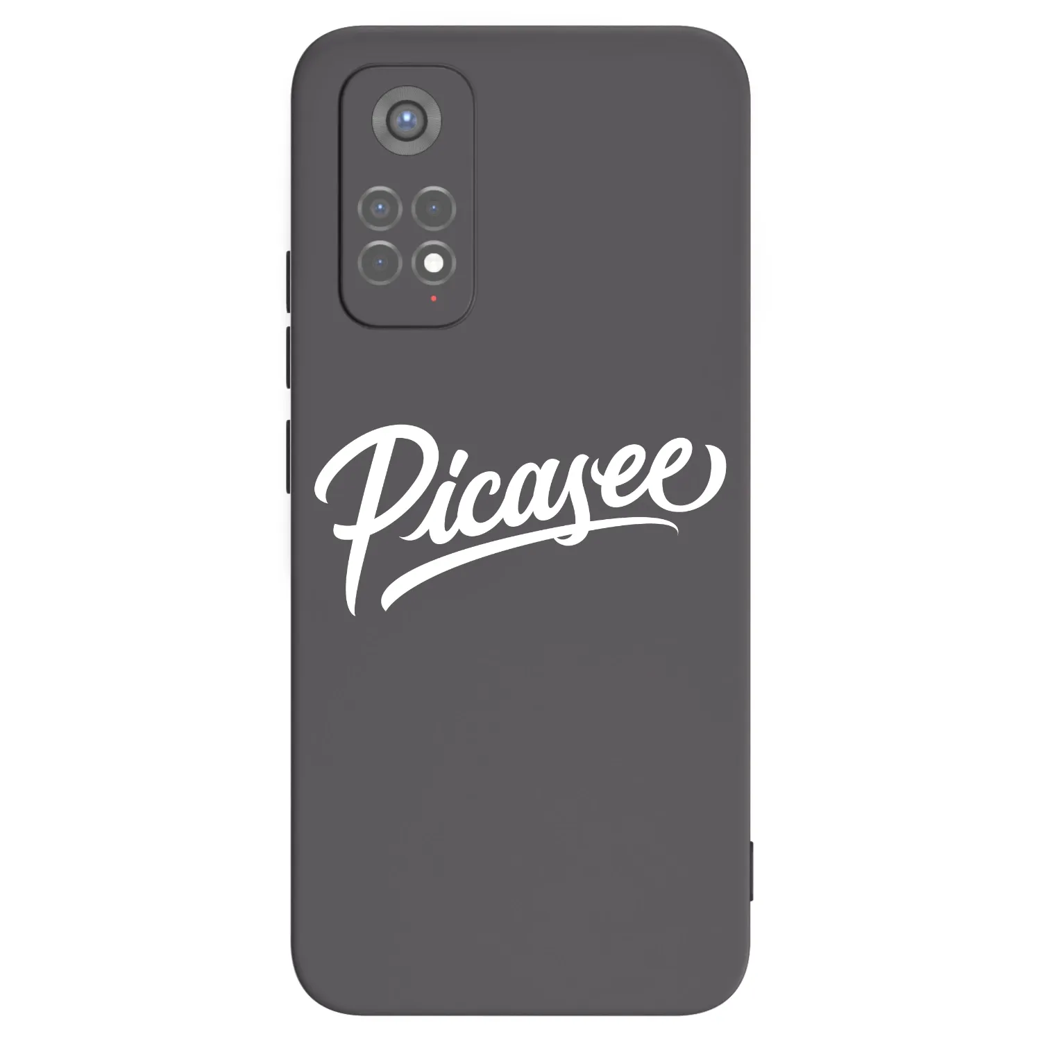 Picasee fekete szilikon tok az alábbi mobiltelefonokra Xiaomi Redmi Note 11S 5G - Picasee - old logo - white