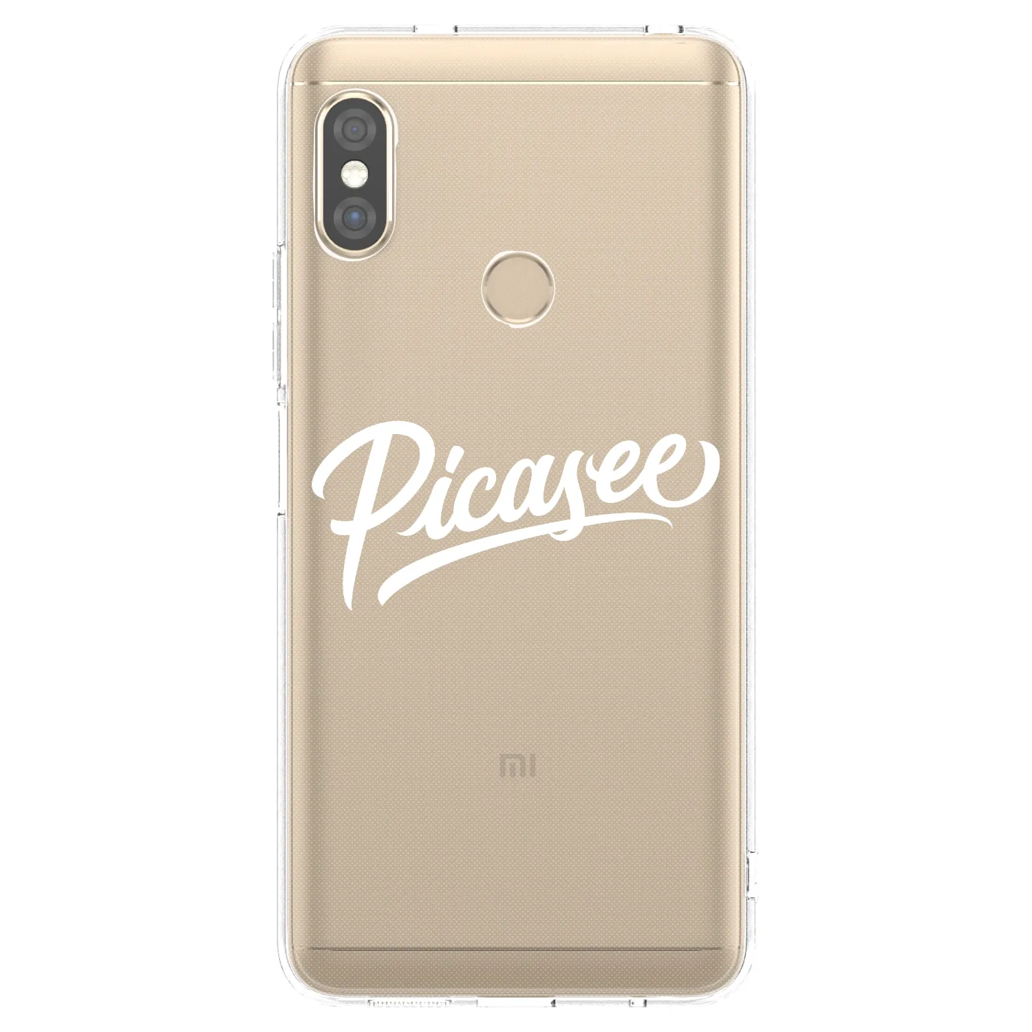 Picasee átlátszó szilikon tok az alábbi mobiltelefonokra Xiaomi Redmi Note 5 Global - Picasee - old logo - white