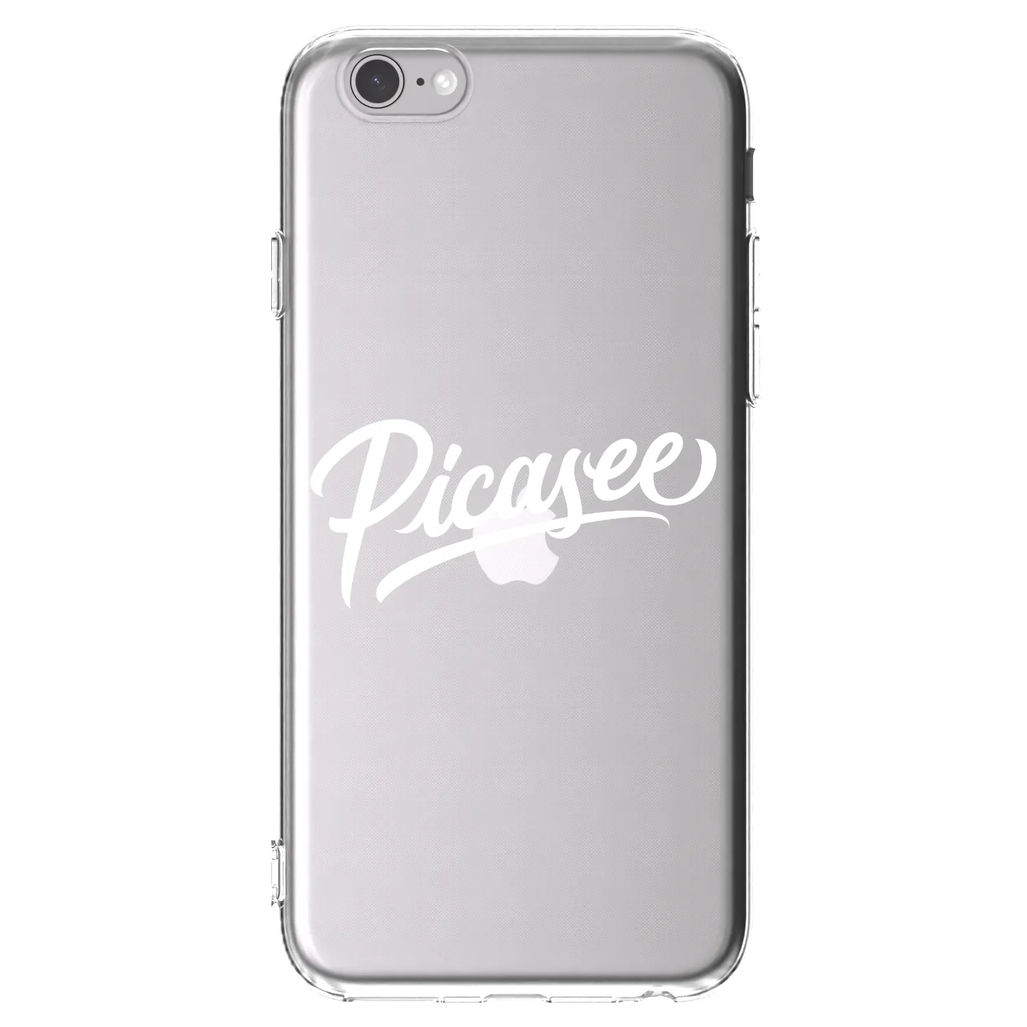 Picasee átlátszó szilikon tok az alábbi mobiltelefonokra Apple iPhone 6/6S - Picasee - old logo - white