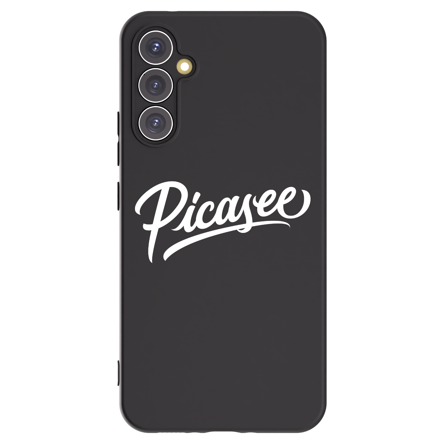 Picasee fekete szilikon tok az alábbi mobiltelefonokra Samsung Galaxy A34 5G A346B - Picasee - old logo - white