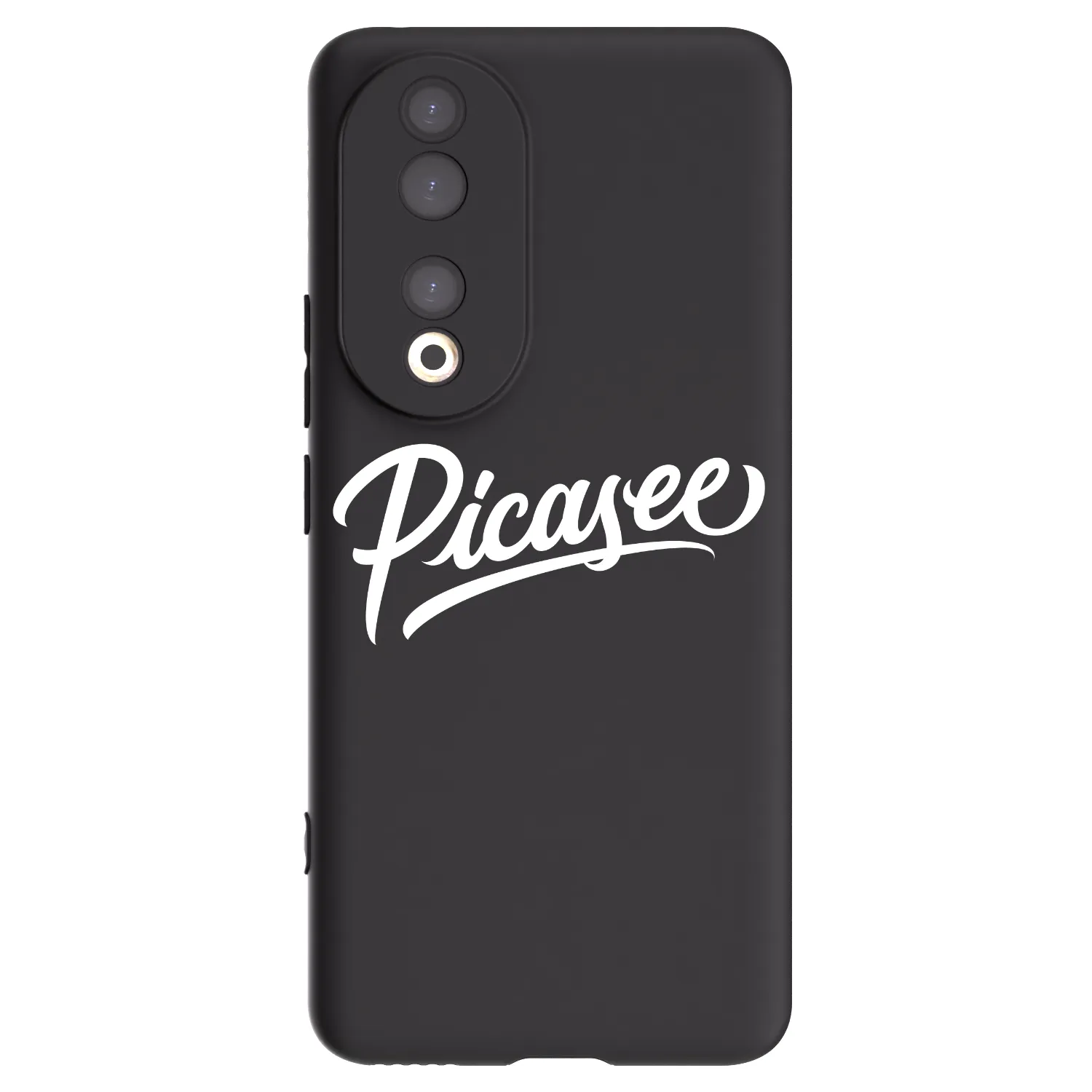 Picasee fekete szilikon tok az alábbi mobiltelefonokra Honor 90 5G - Picasee - old logo - white