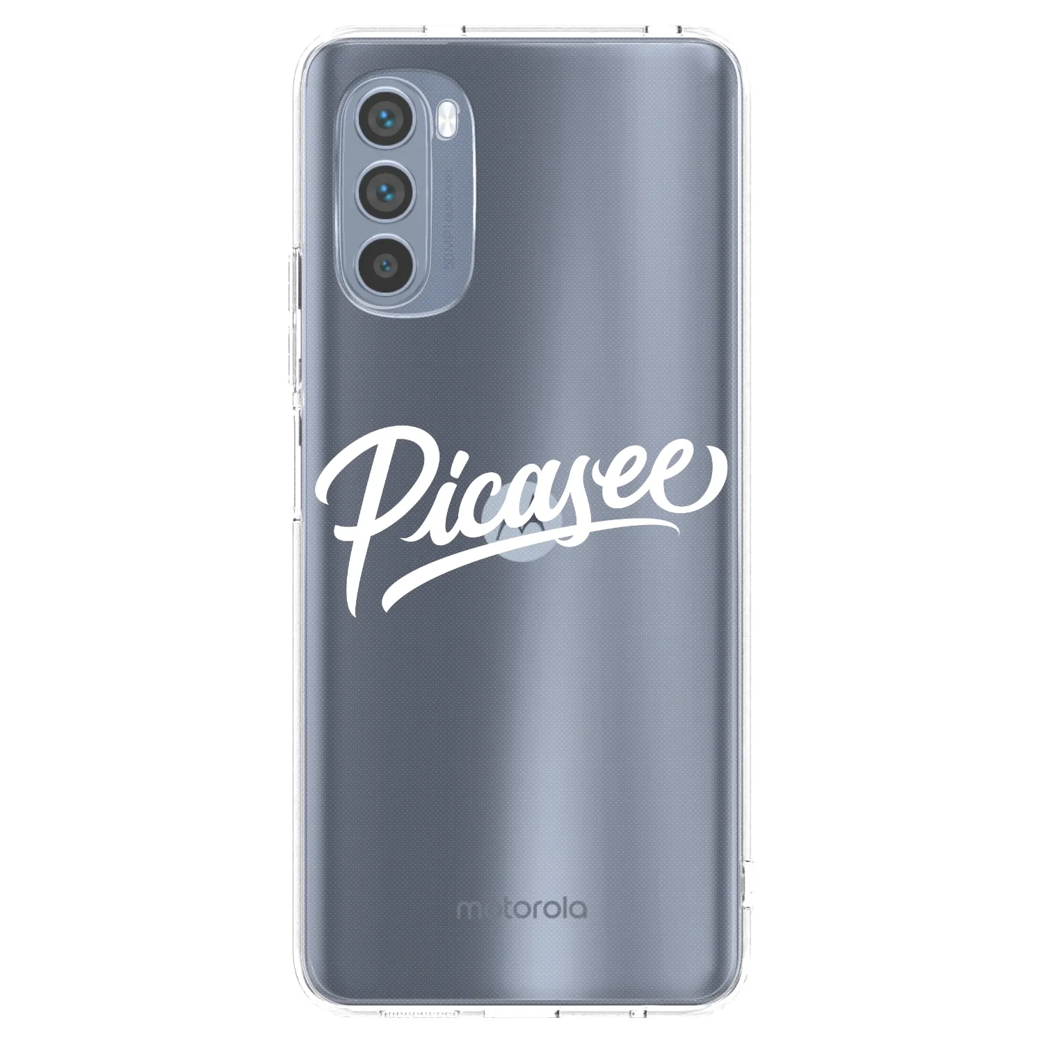 Picasee átlátszó szilikon tok az alábbi mobiltelefonokra Motorola Moto G62 - Picasee - old logo - white