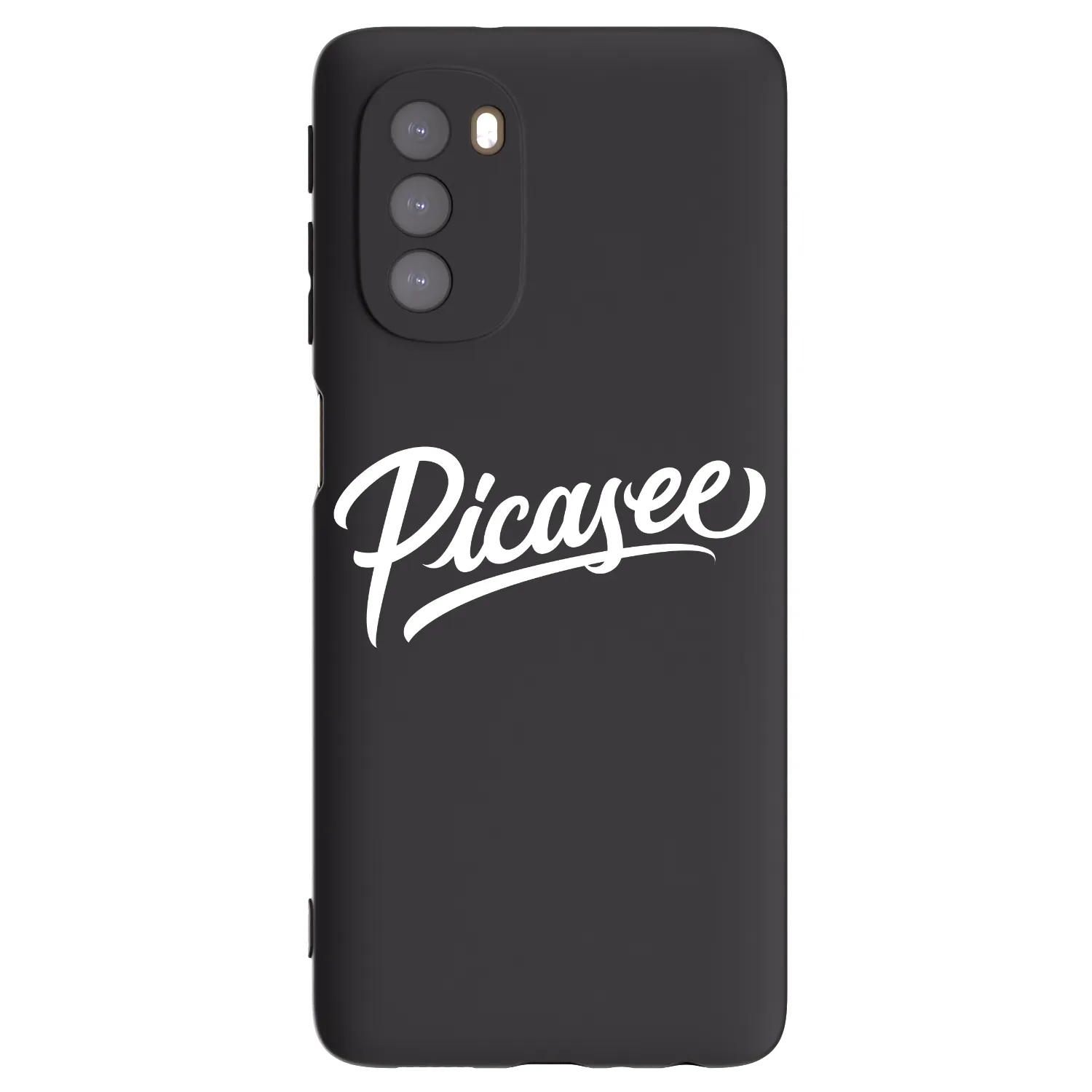 Picasee fekete szilikon tok az alábbi mobiltelefonokra Motorola Moto G51 - Picasee - old logo - white