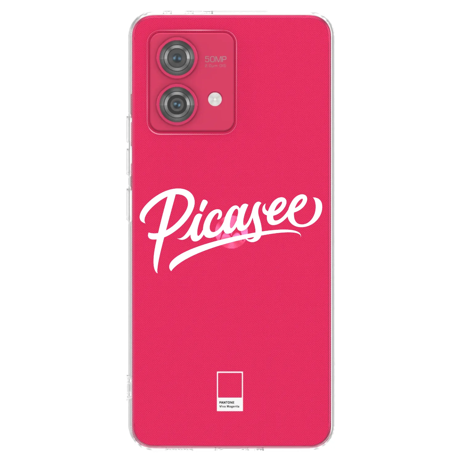 Picasee átlátszó szilikon tok az alábbi mobiltelefonokra Motorola Moto G84 5G - Picasee - old logo - white