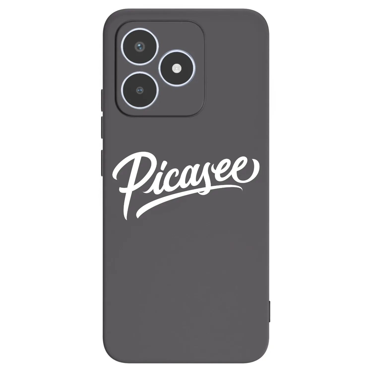 Picasee fekete szilikon tok az alábbi mobiltelefonokra Realme C53 - Picasee - old logo - white