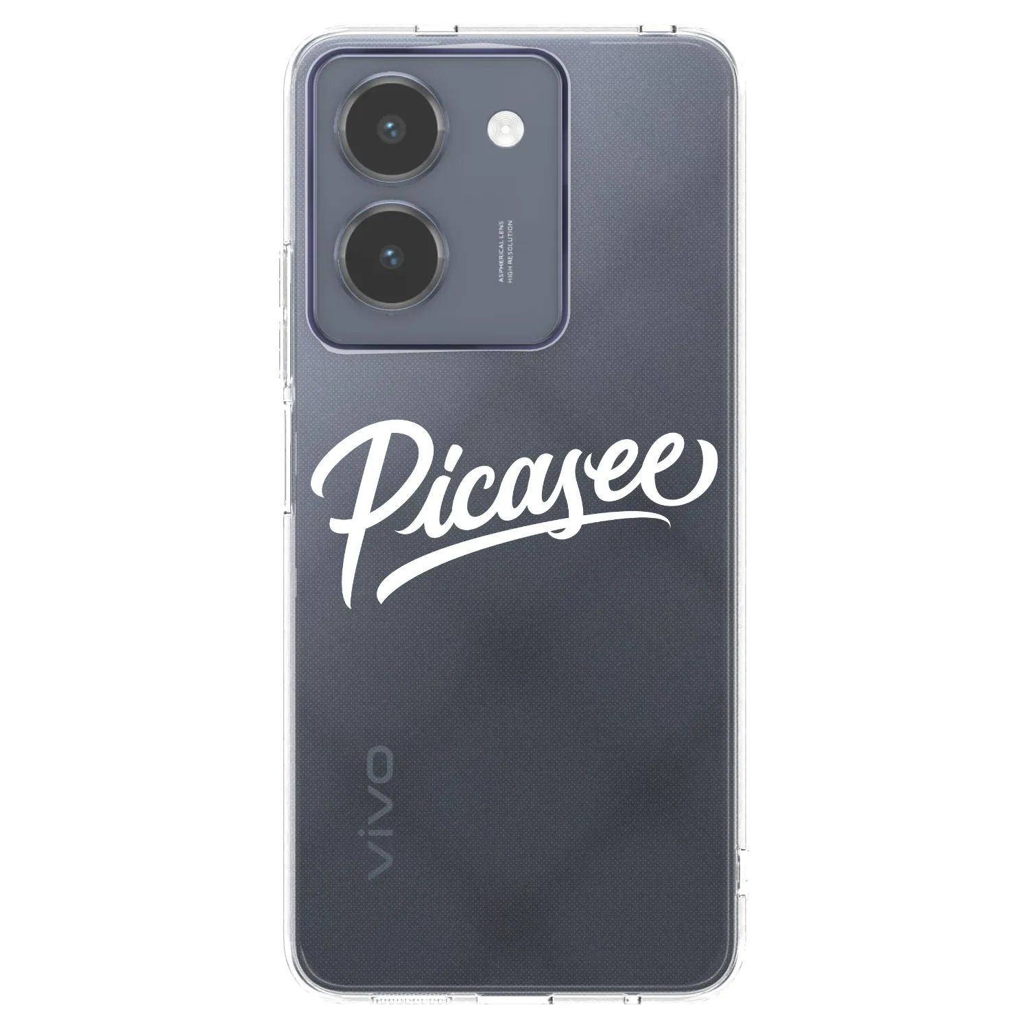 Picasee átlátszó szilikon tok az alábbi mobiltelefonokra Vivo Y36 4G - Picasee - old logo - white