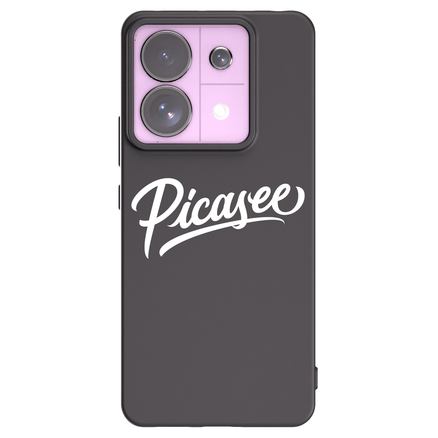Picasee fekete szilikon tok az alábbi mobiltelefonokra Xiaomi Redmi Note 13 Pro 5G - Picasee - old logo - white