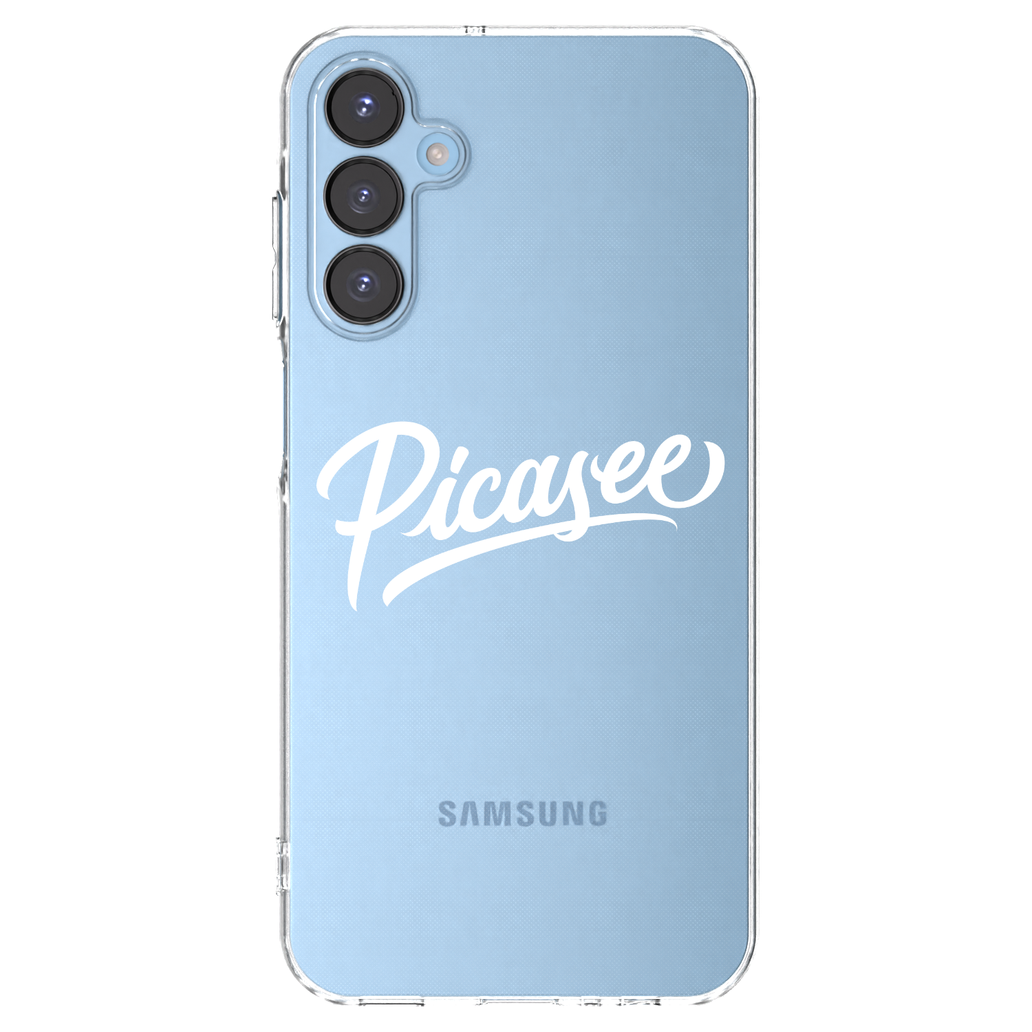 Picasee átlátszó szilikon tok az alábbi mobiltelefonokra Samsung Galaxy A15 A156B 5G - Picasee - old logo - white