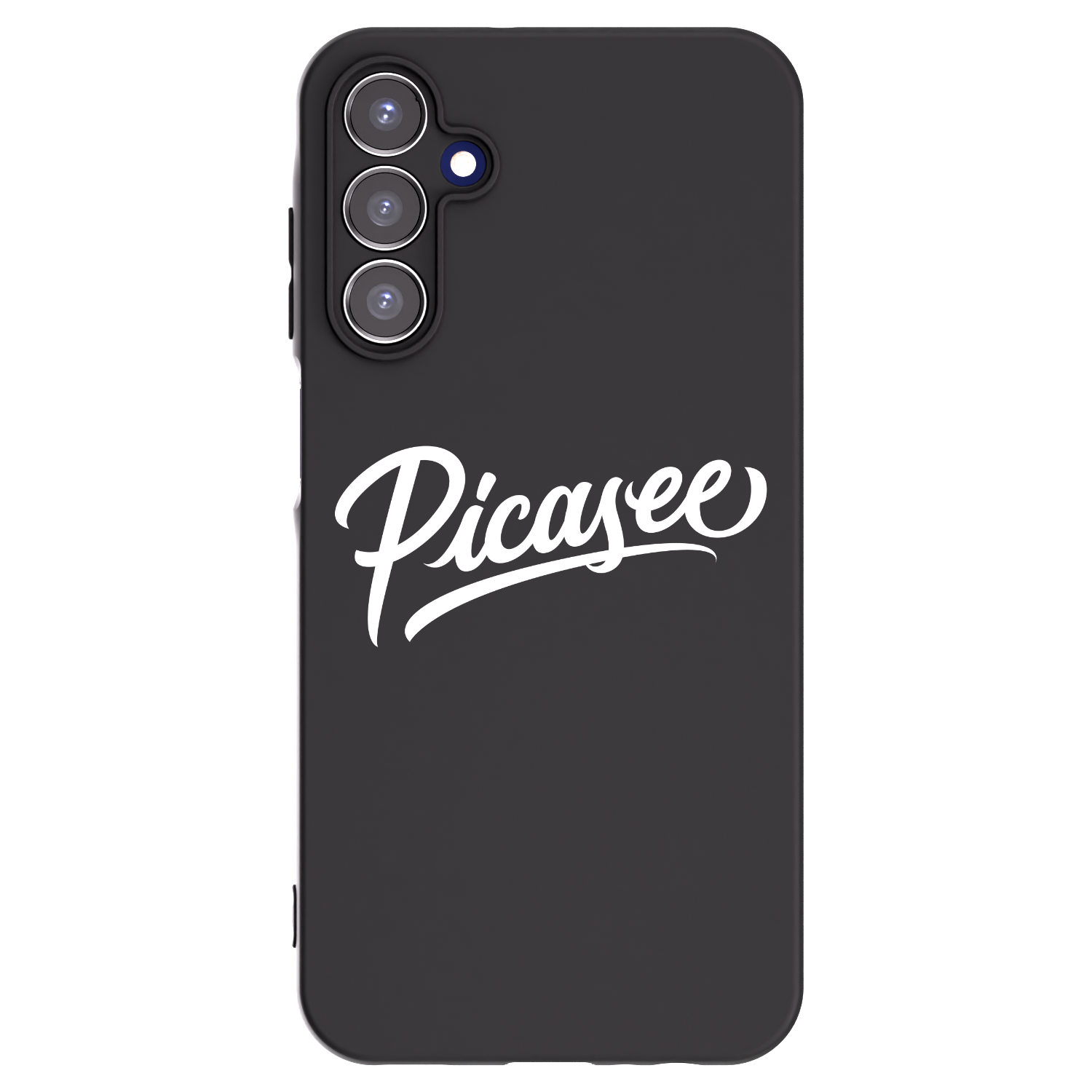 Picasee fekete szilikon tok az alábbi mobiltelefonokra Samsung Galaxy A15 A155F 4G - Picasee - old logo - white