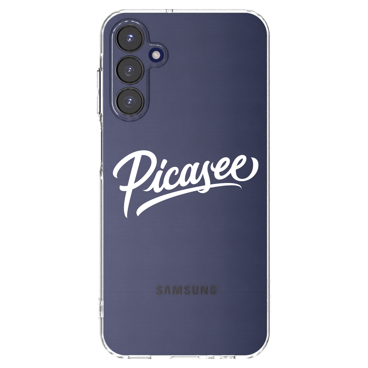 Picasee átlátszó szilikon tok az alábbi mobiltelefonokra Samsung Galaxy A15 A155F 4G - Picasee - old logo - white