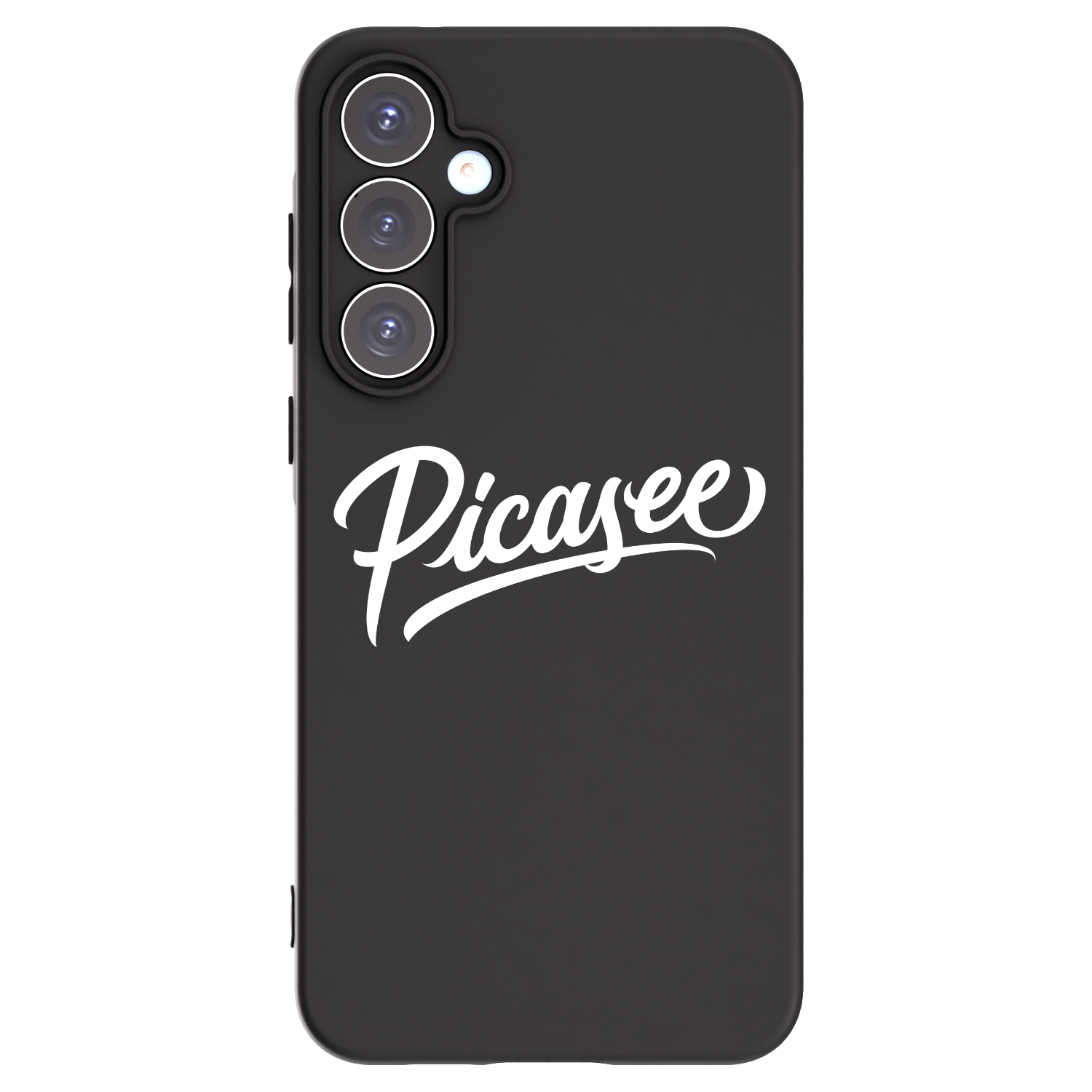 Picasee fekete szilikon tok az alábbi mobiltelefonokra Samsung Galaxy A55 5G A556B - Picasee - old logo - white