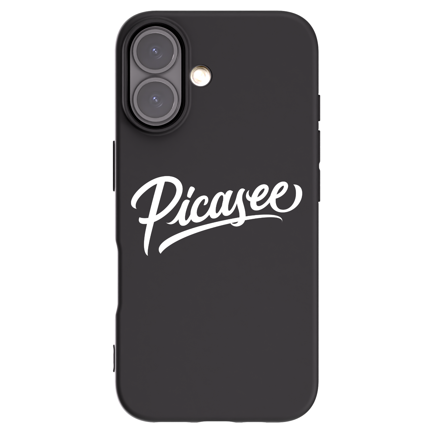 Picasee fekete szilikon tok az alábbi mobiltelefonokra Apple iPhone 16 - Picasee - old logo - white