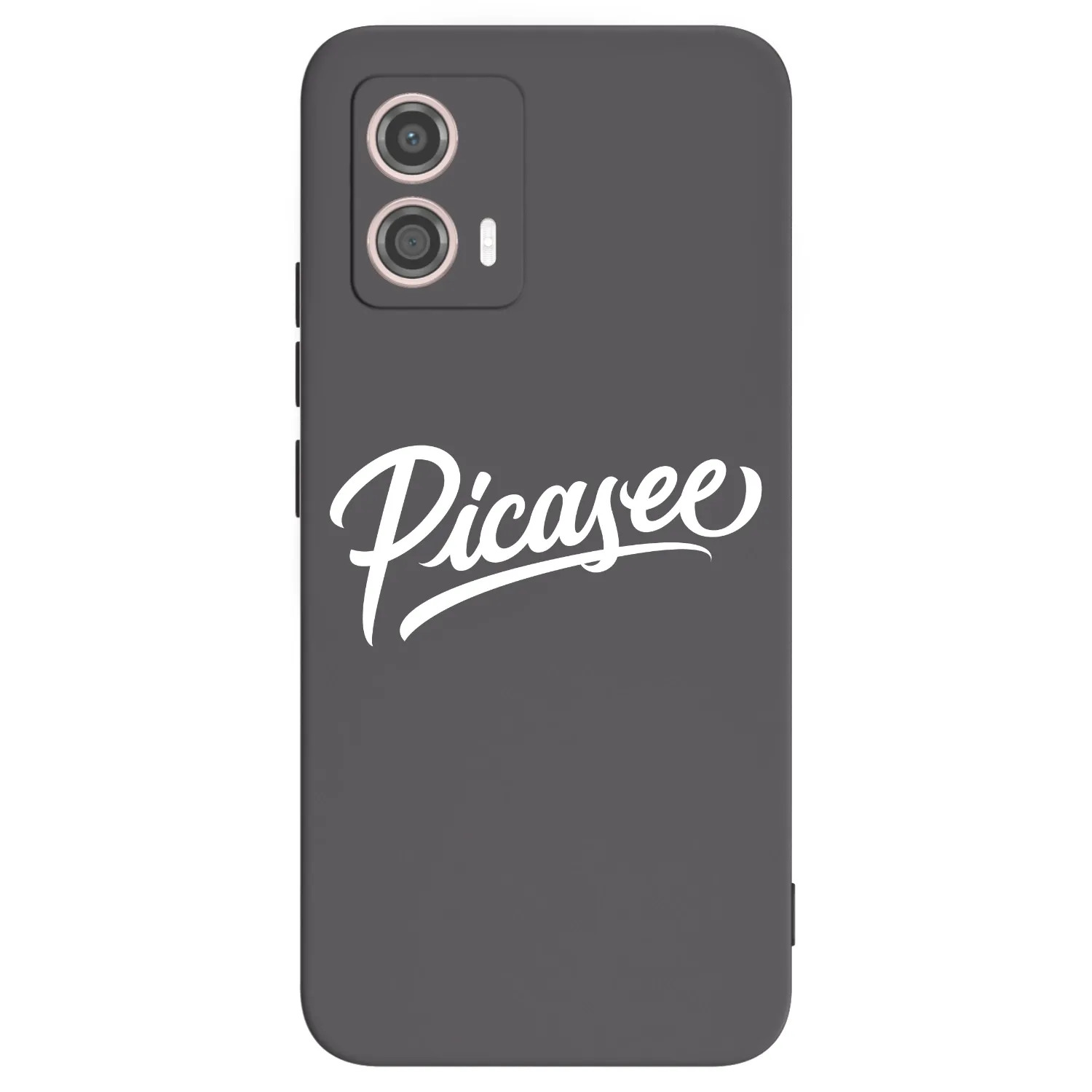 Picasee fekete szilikon tok az alábbi mobiltelefonokra Motorola Moto G53 5G - Picasee - old logo - white