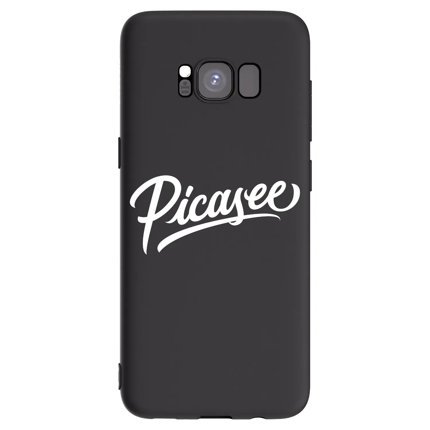 Picasee fekete szilikon tok az alábbi mobiltelefonokra Samsung Galaxy S8 G950F - Picasee - old logo - white