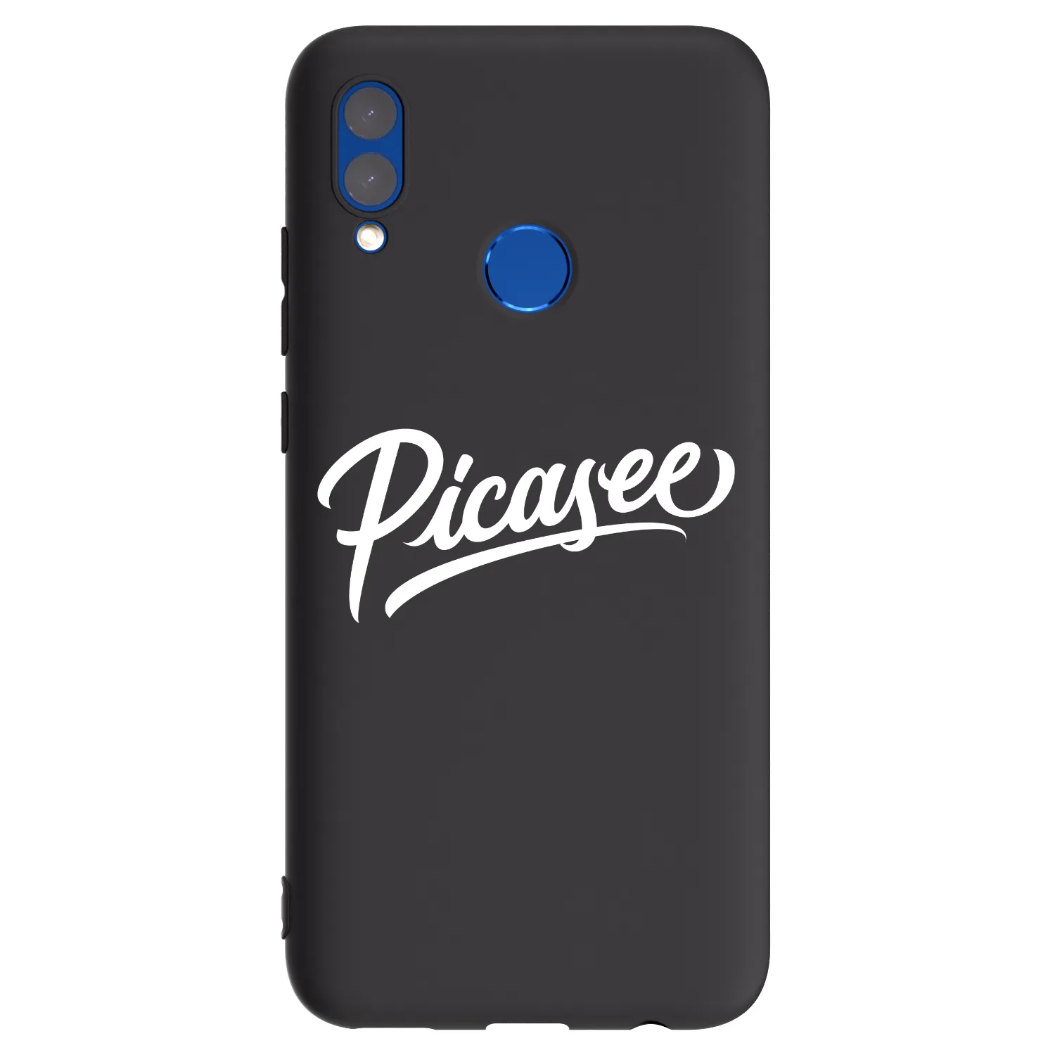 Picasee fekete szilikon tok az alábbi mobiltelefonokra Honor 10 Lite - Picasee - old logo - white