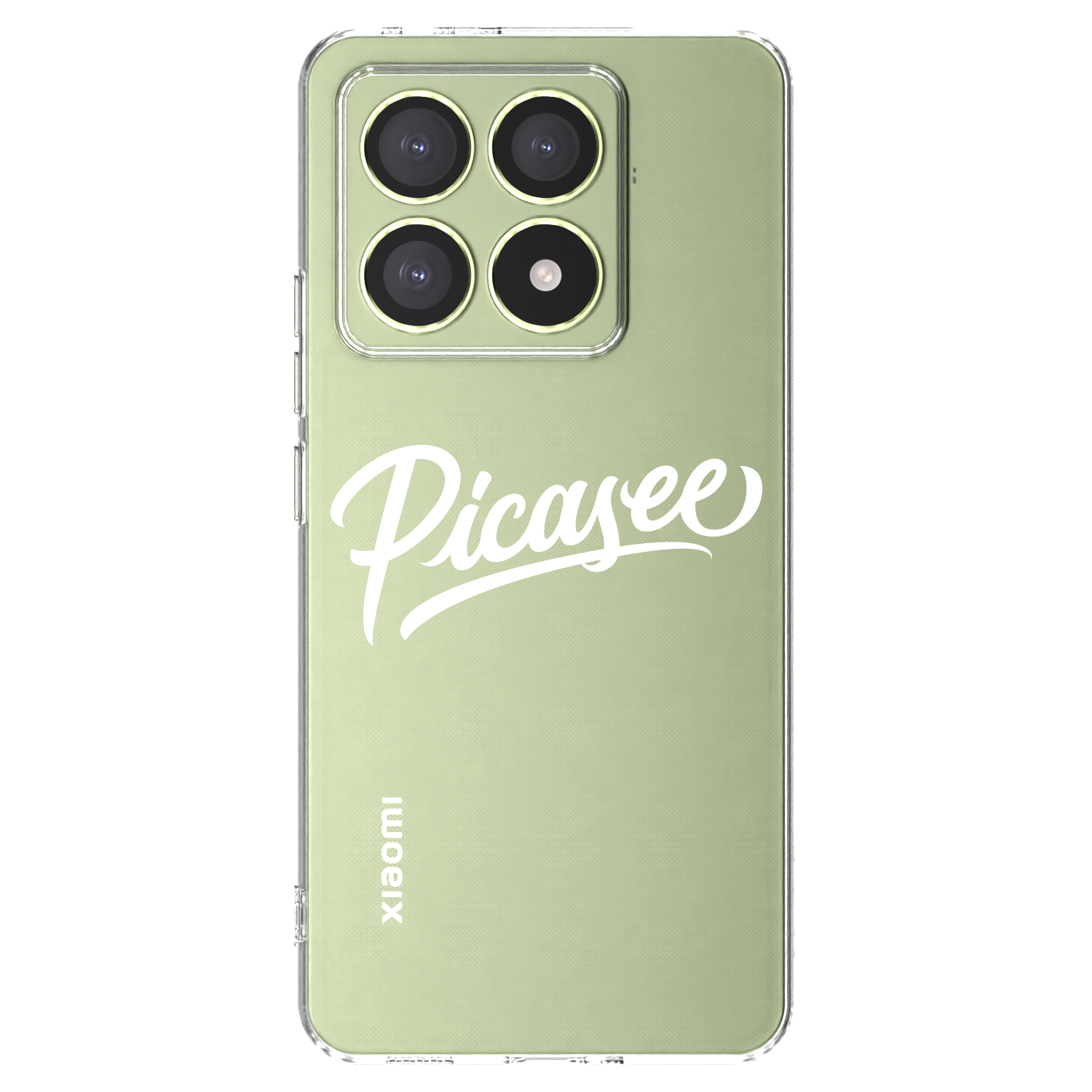 Picasee átlátszó szilikon tok az alábbi mobiltelefonokra Xiaomi 14T - Picasee - old logo - white