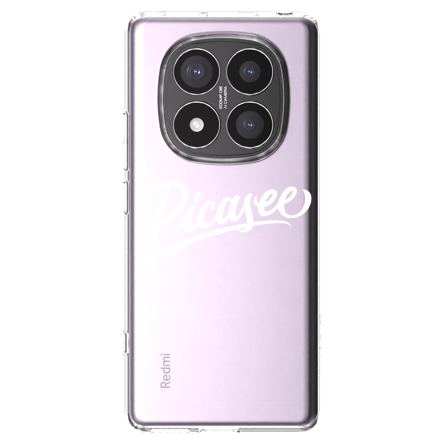 Picasee átlátszó szilikon tok az alábbi mobiltelefonokra Xiaomi Redmi Note 14 Pro+ 5G - Picasee - old logo - white