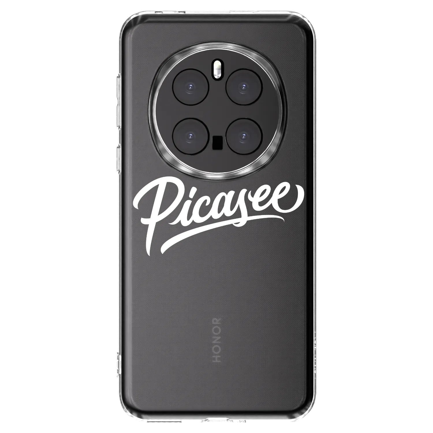 Picasee átlátszó szilikon tok az alábbi mobiltelefonokra Honor Magic7 Pro 5G - Picasee - old logo - white