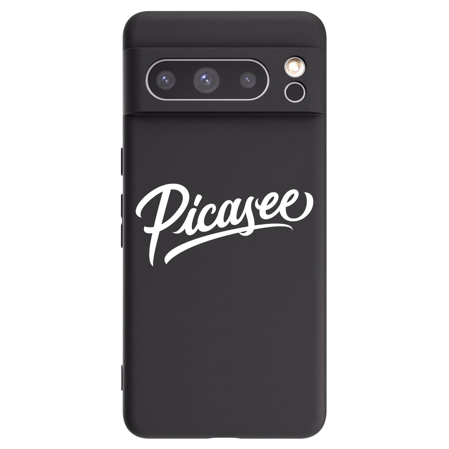 Picasee fekete szilikon tok az alábbi mobiltelefonokra Google Pixel 8 Pro - Picasee - old logo - white