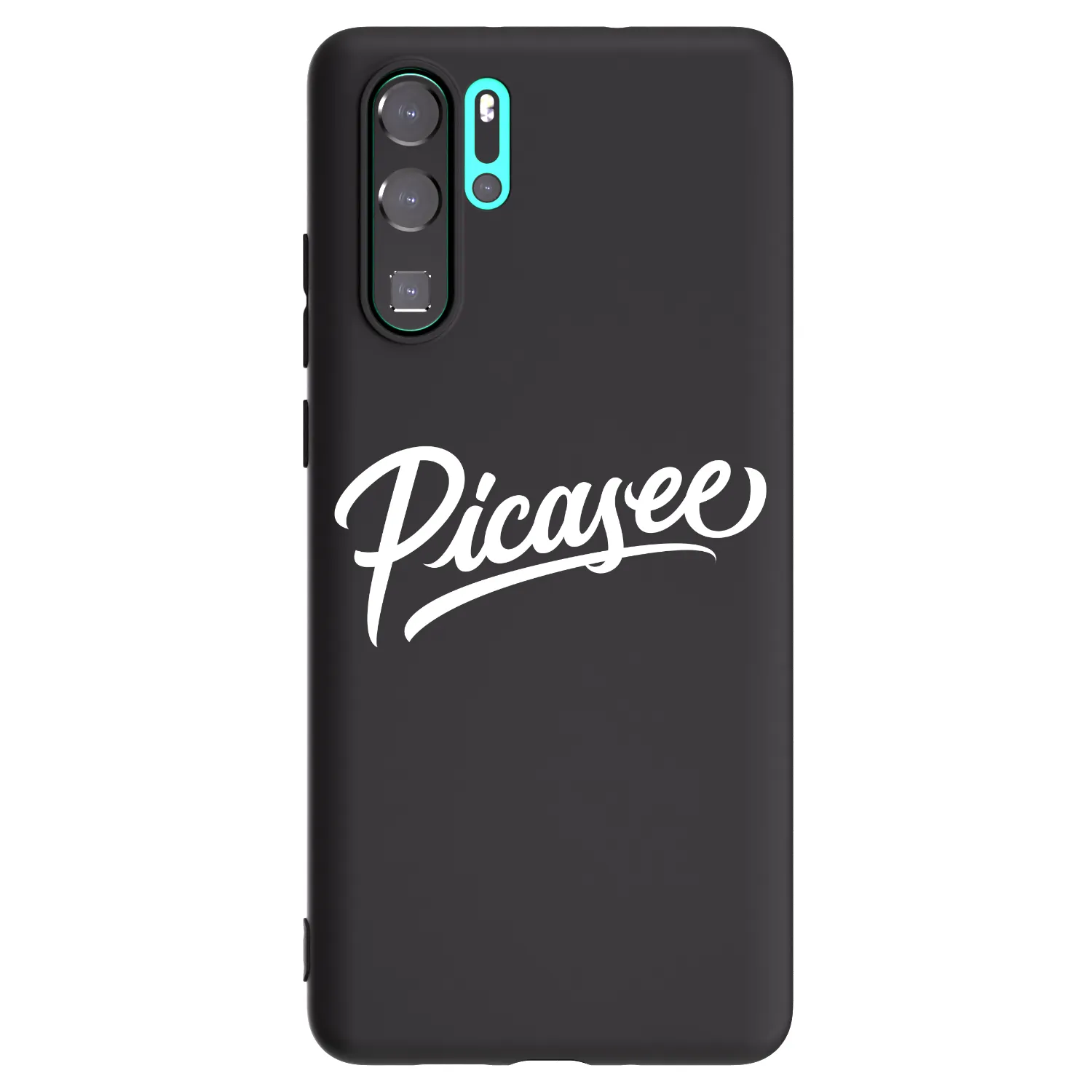 Picasee fekete szilikon tok az alábbi mobiltelefonokra Huawei P30 Pro - Picasee - old logo - white