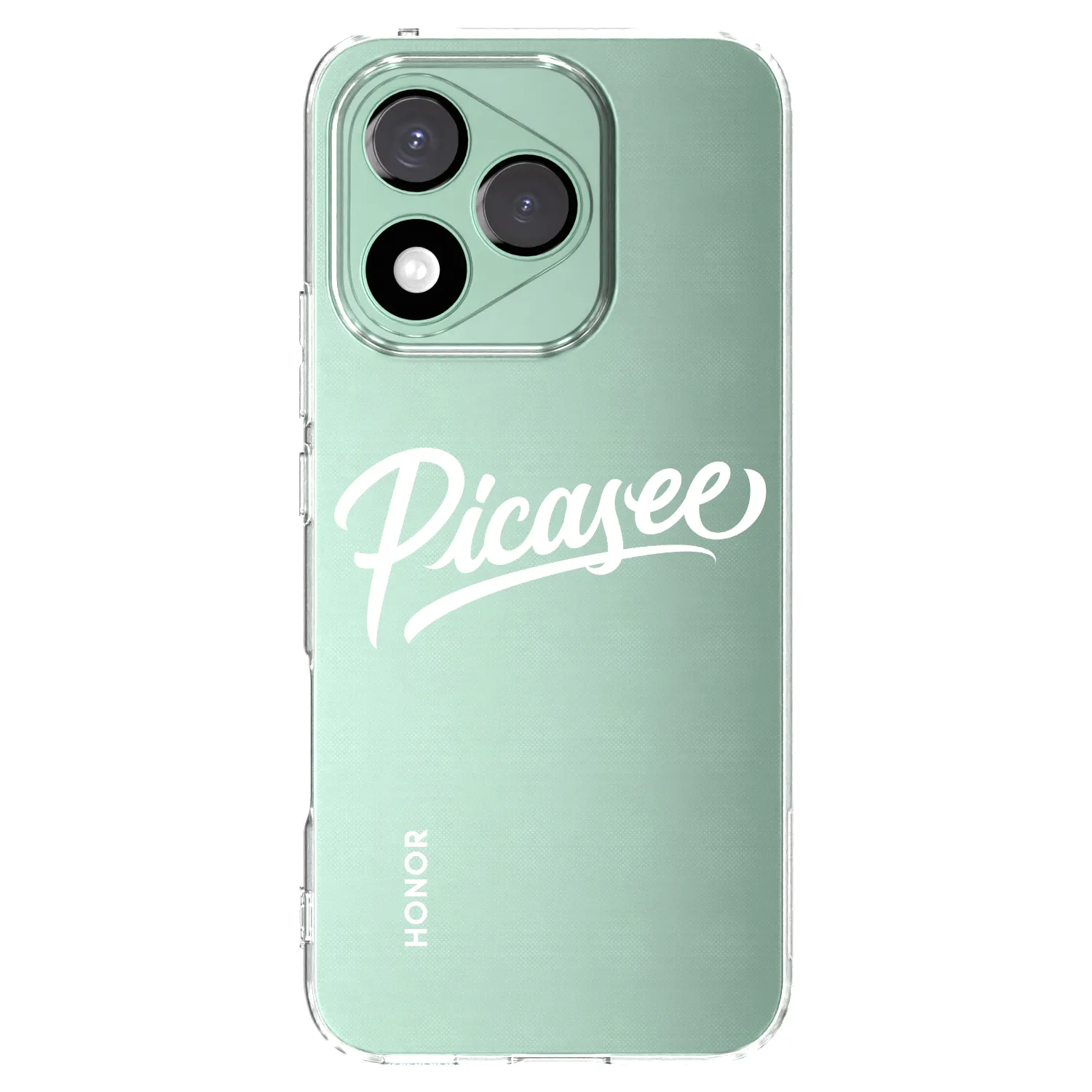 Picasee átlátszó szilikon tok az alábbi mobiltelefonokra Honor 400 Lite 5G - Picasee - old logo - white